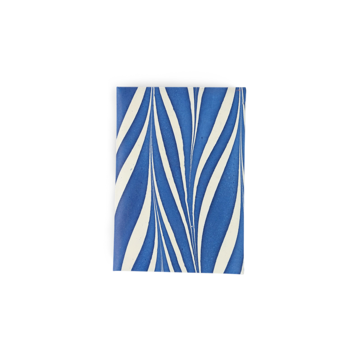 Harbor Blue Banyan – Hand Marbled Greeting Card Folder Set (6” x 4” | 100% Recycled Cotton Paper)