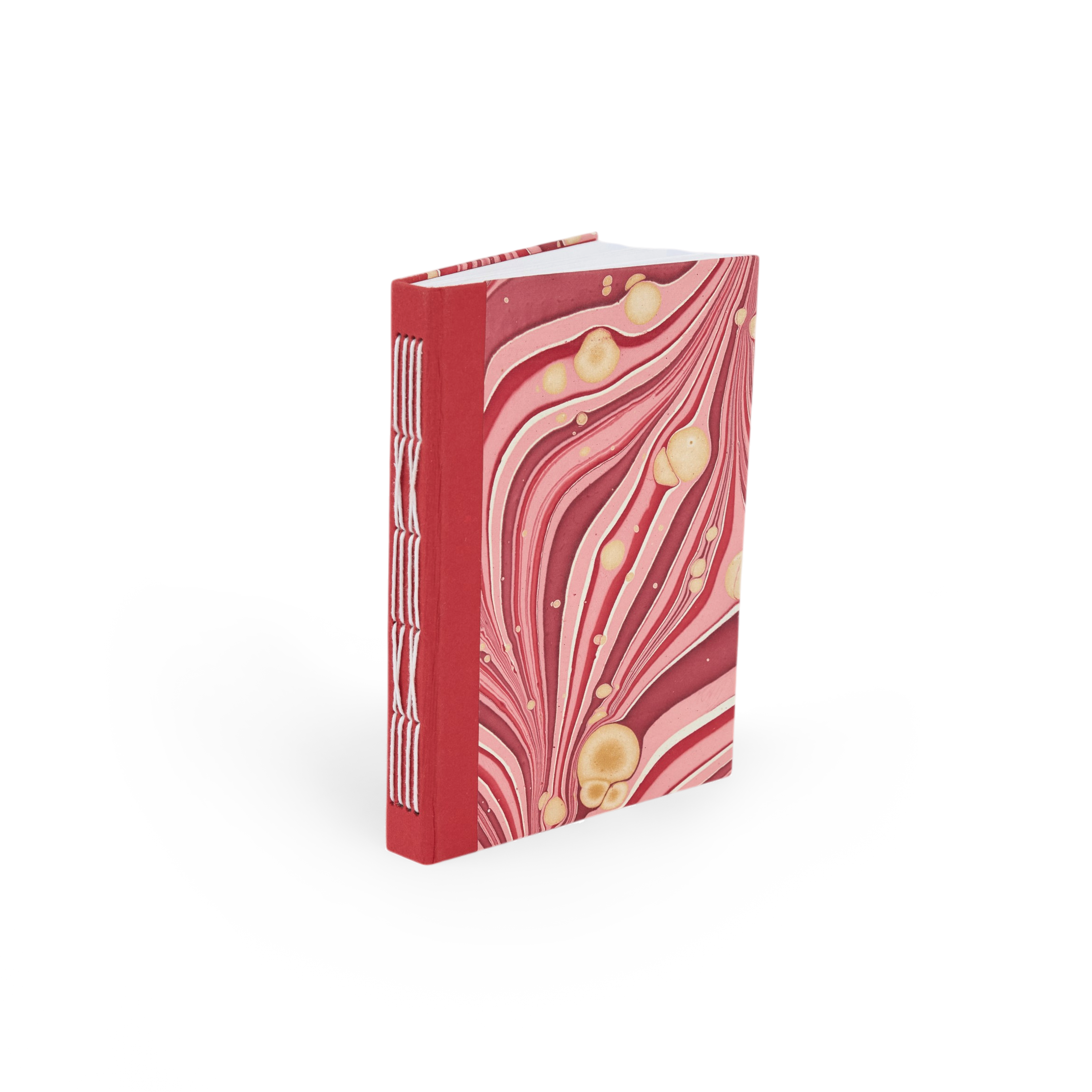 Garnet Red Pebble – Hand Marbled Journal 6" x 8" | 56 Pages | 150gsm Paper
