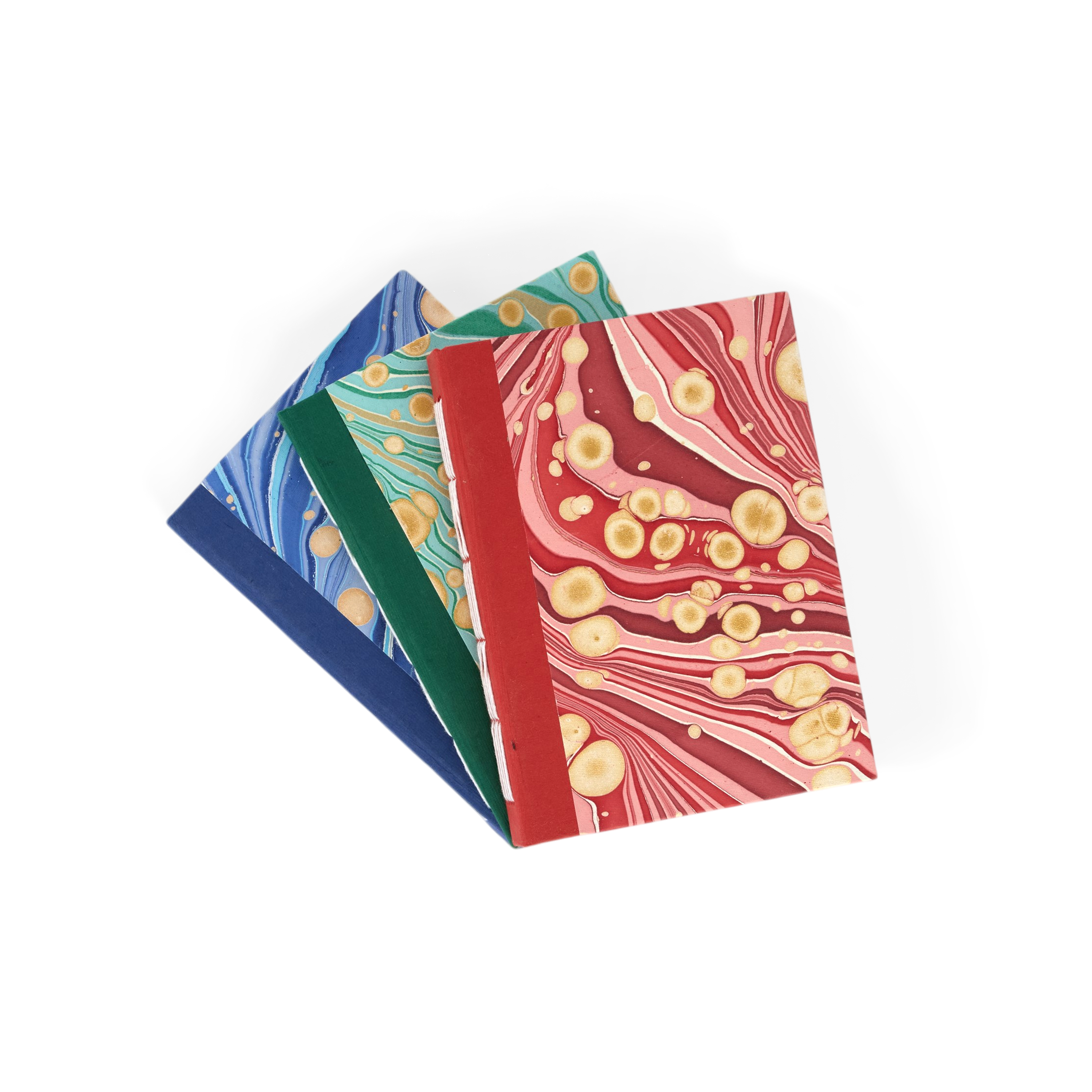 Garnet Red Pebble – Hand Marbled Journal 6" x 8" | 56 Pages | 150gsm Paper