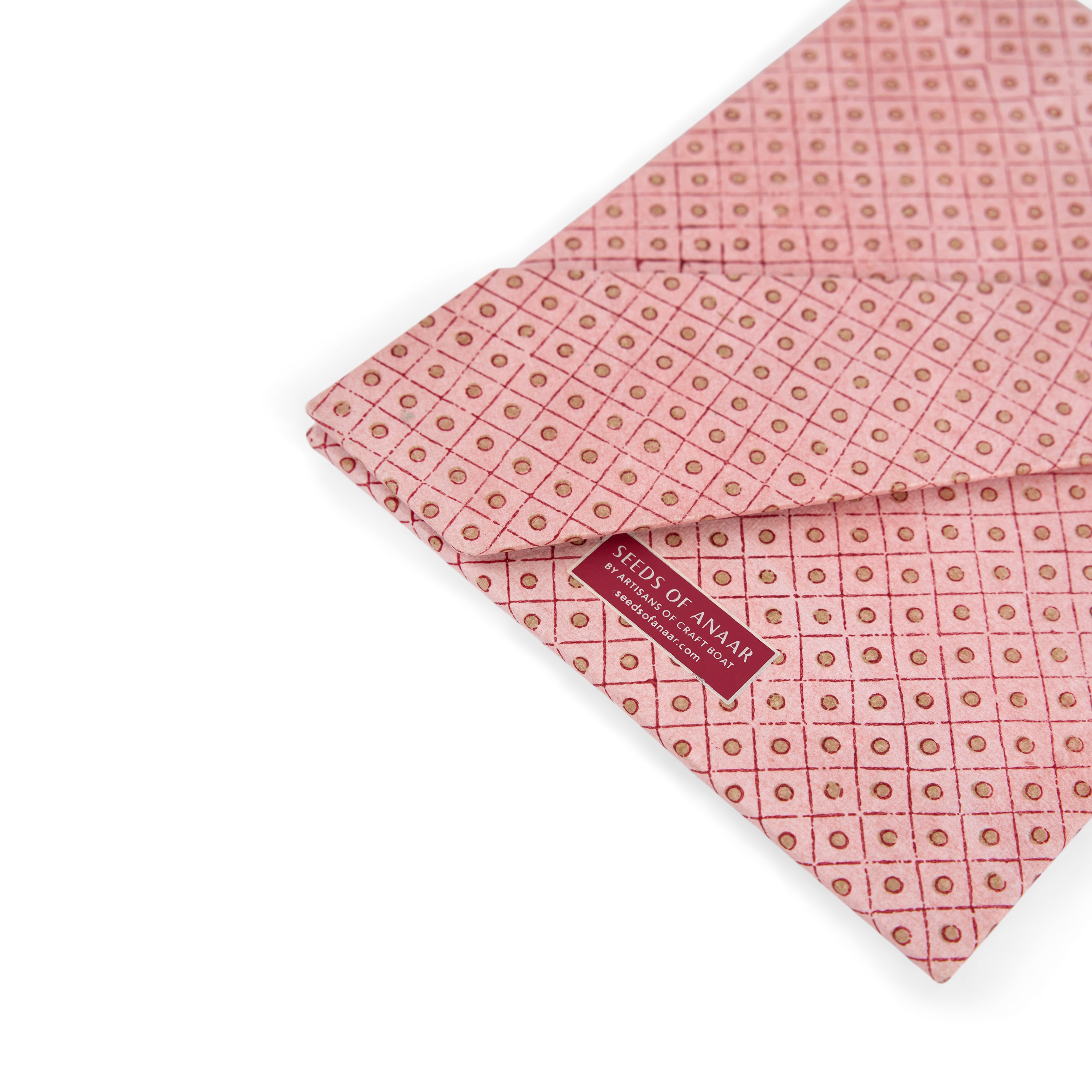 Garnet Red Floral Stripe – Hand Block Printed Tabletop Picture Frame (7.25" x 5.75", fits 6" x 4" photo)