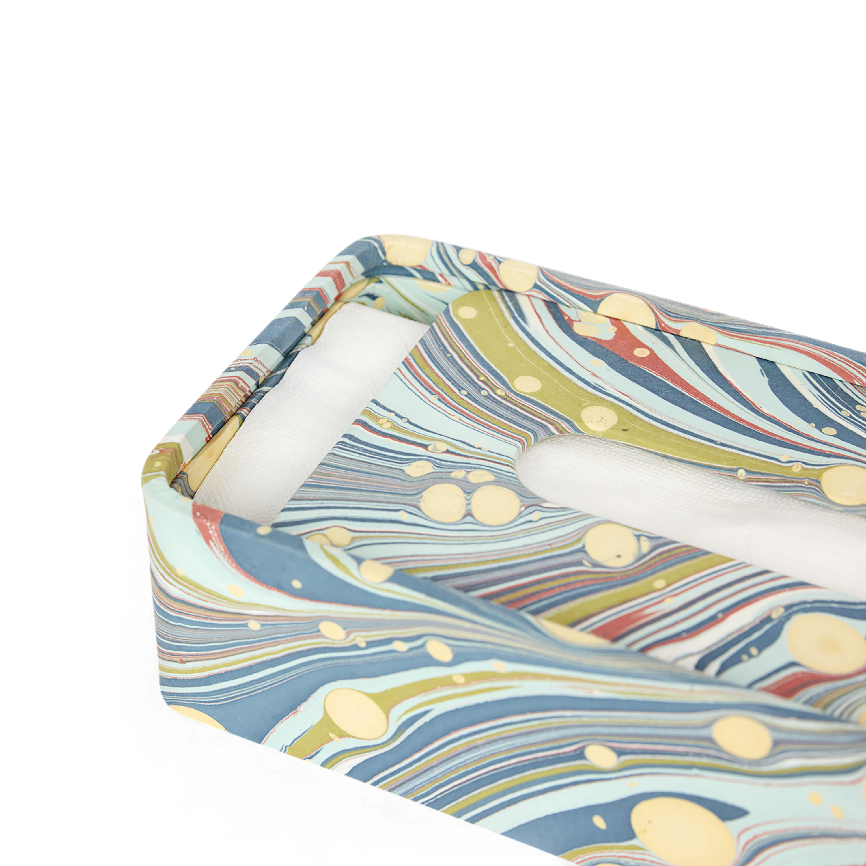 Ocean Swirl – Tissue Box Cover (5.25” W x 8.5” L x 2.75” H)