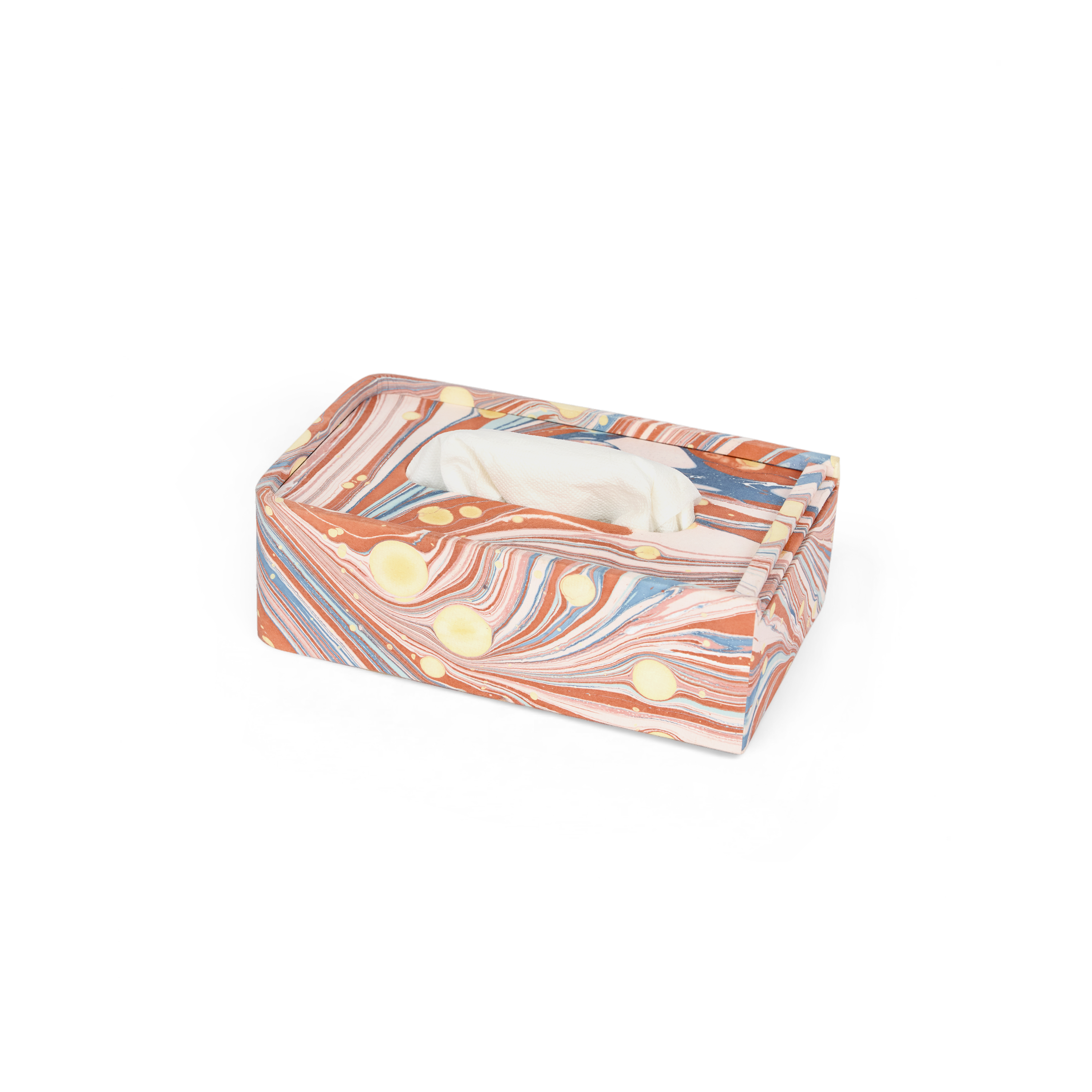 Sunset Swirl – Tissue Box Cover (5.25” W x 8.5” L x 2.75” H)