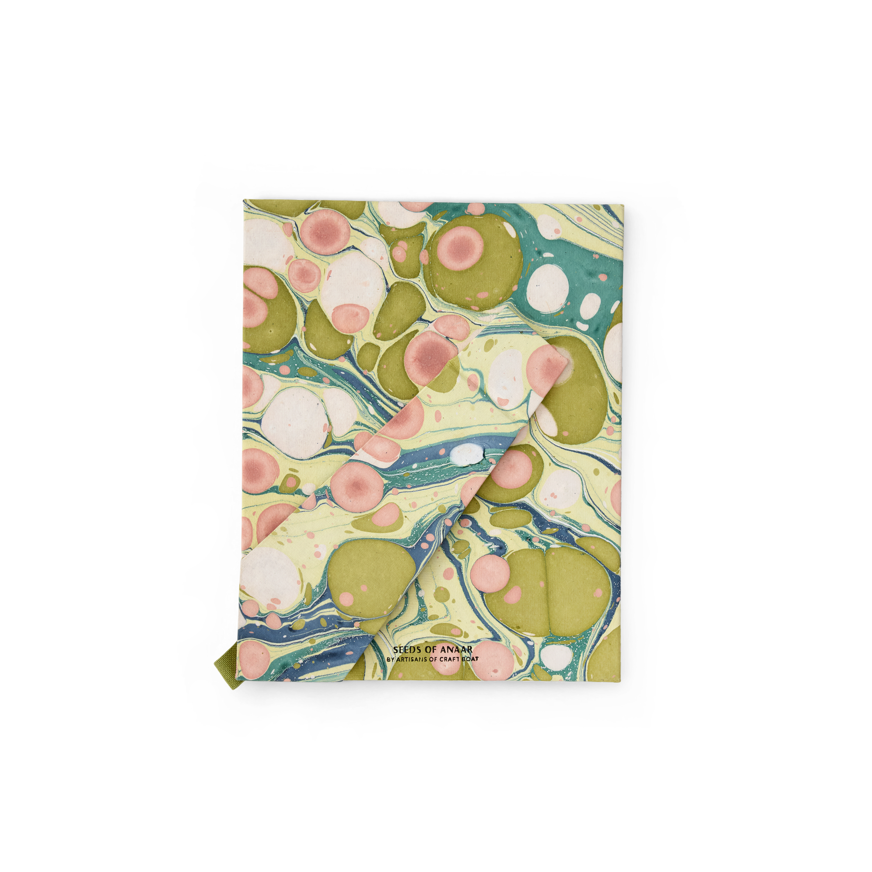 Meadow Wave – Hand Marbled Tabletop Picture Frame (7.25" x 5.75", fits 6" x 4" photo)