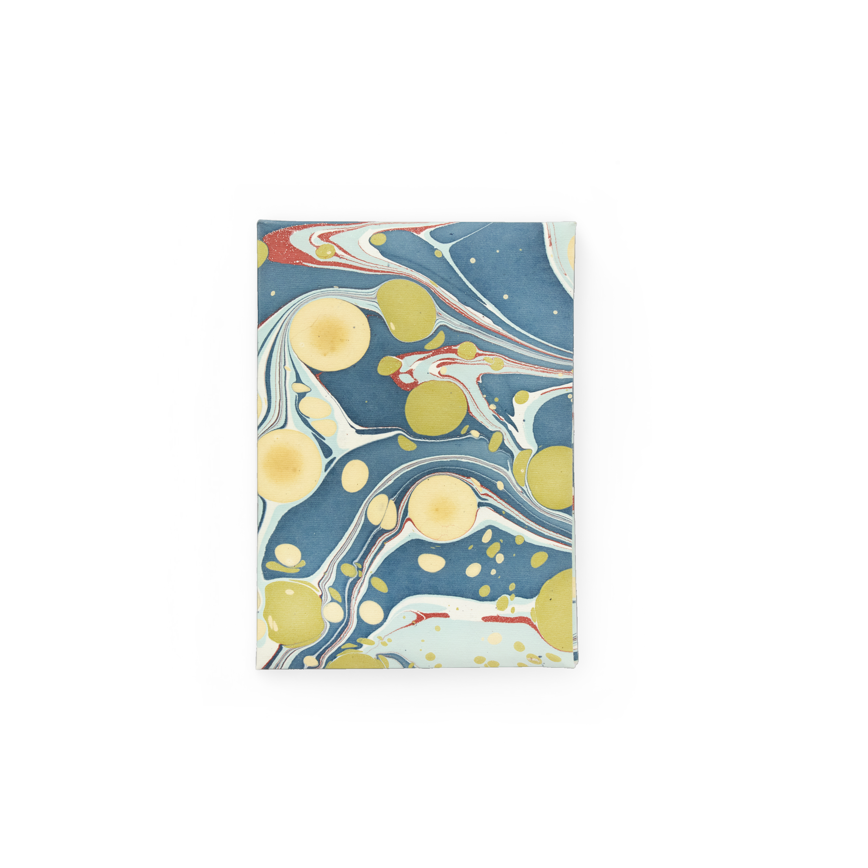Ocean Stone – Hand Marbled Greeting Card Folder Set (6” x 4” | 100% Recycled Cotton Paper)