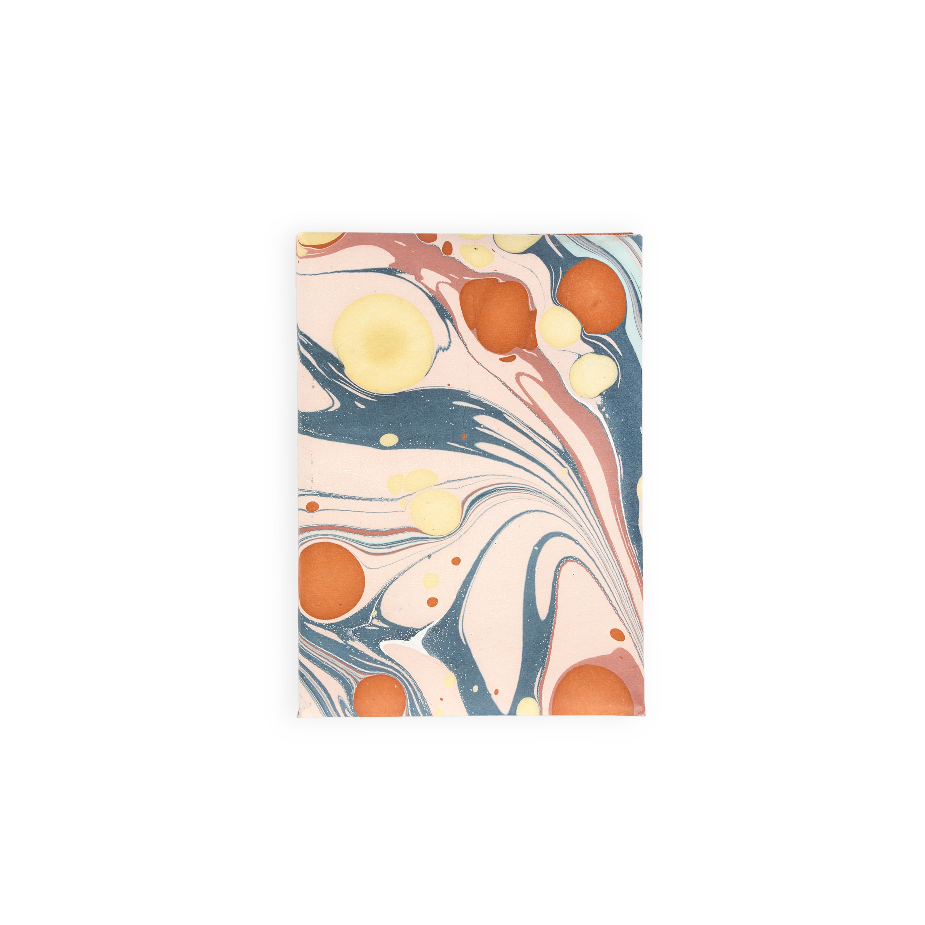 Sunset Stone – Hand Marbled Greeting Card Folder Set (6” x 4” | 100% Recycled Cotton Paper)