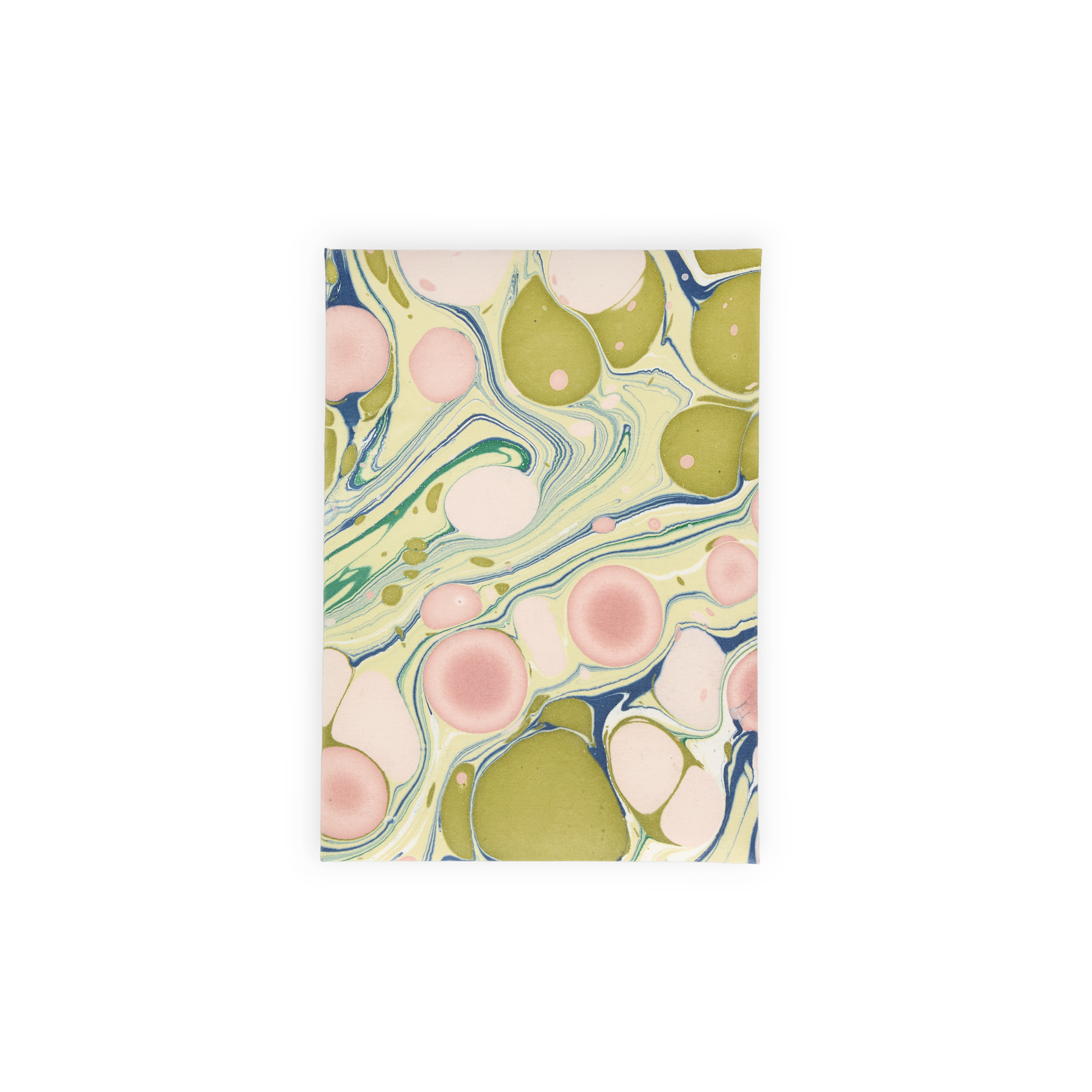 Meadow Stone – Hand Marbled Greeting Card Folder Set (6” x 4” | 100% Recycled Cotton Paper)