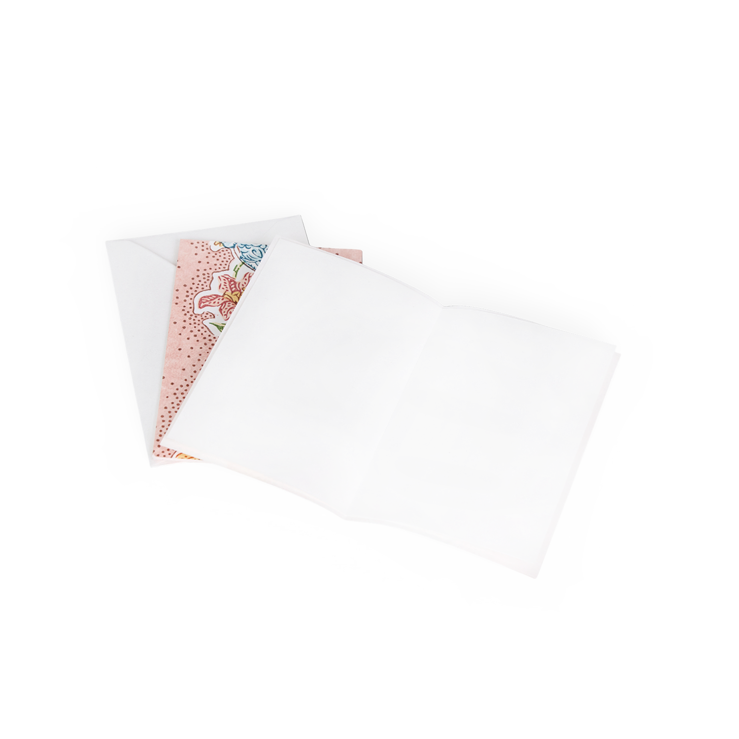 Blush Bagh – Block Printed Greeting Card Set (6” x 4” | 100% Recycled Cotton Paper)