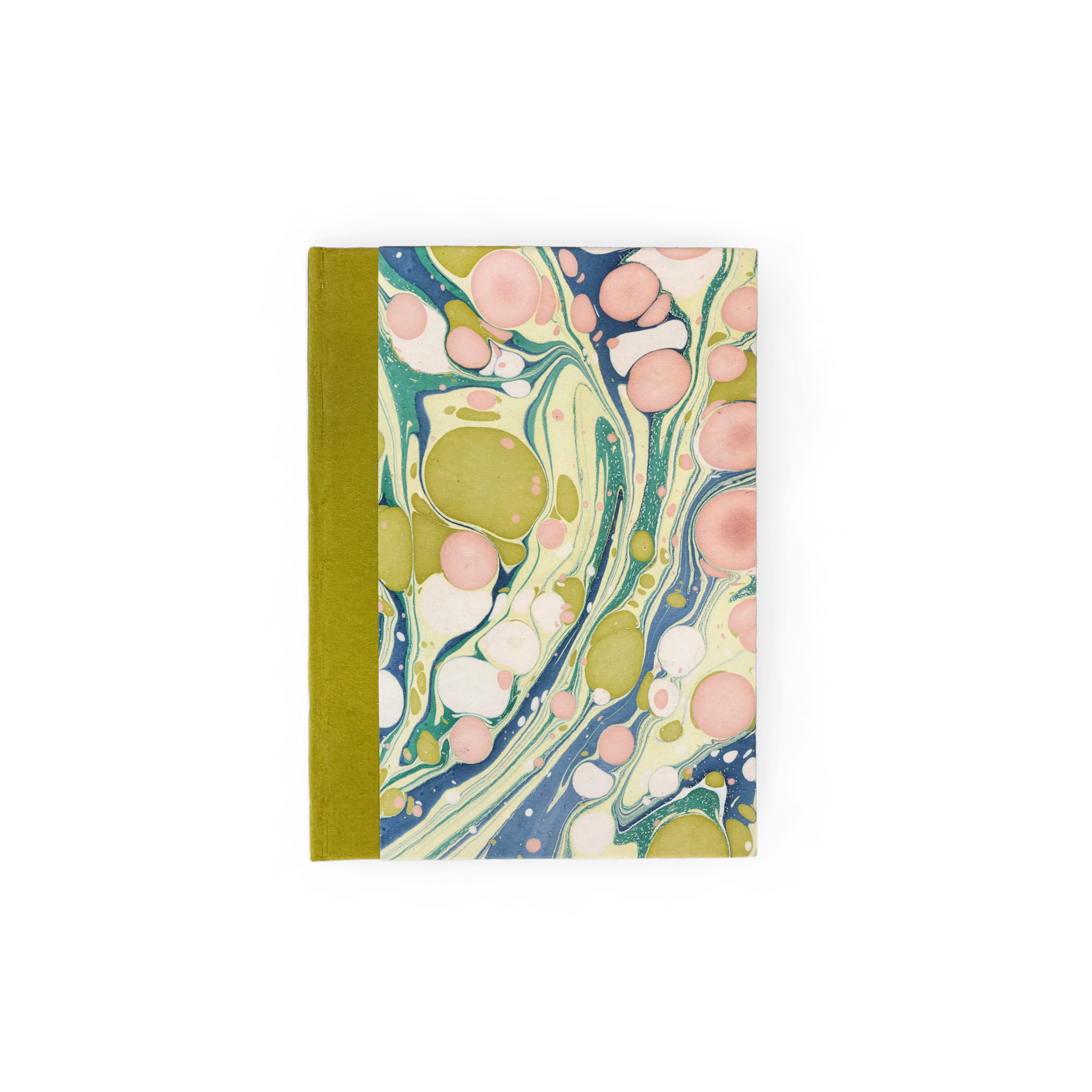 Meadow Swirl – Hand Marbled Journal 6" x 8" | 56 Pages | 150gsm Paper