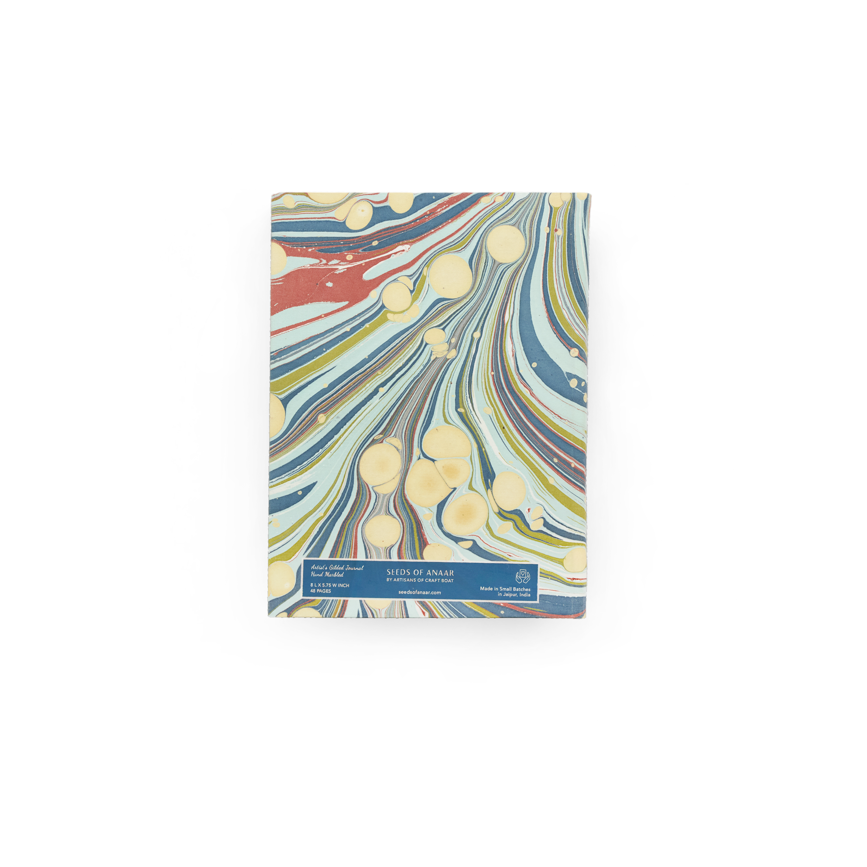 Ocean Swirl – Hand Marbled Journal A5 | 48 Pages | 130gsm Paper
