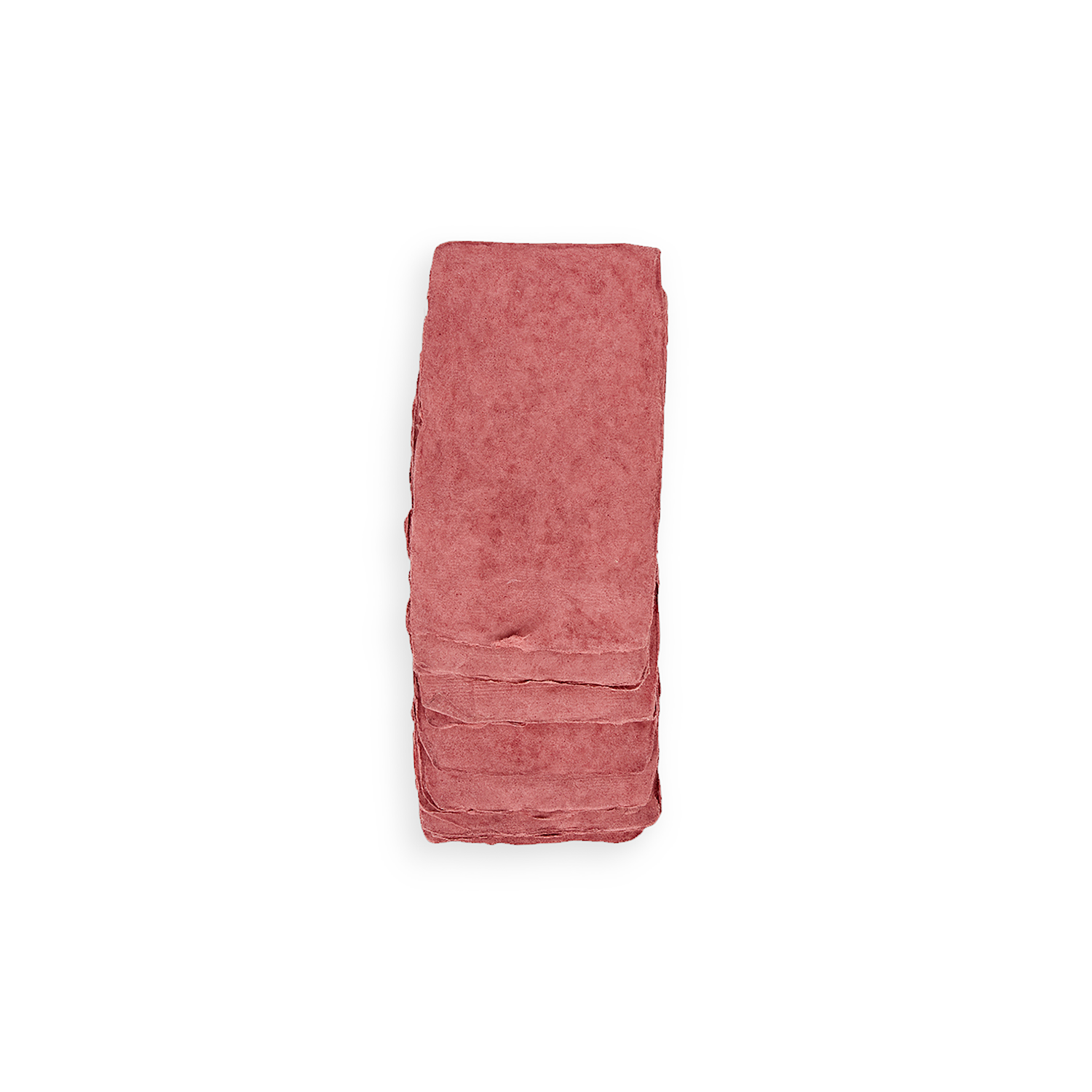 Madder– Handmade Recycled Cotton Paper Set Small (3" x 2") (Pack of 30)