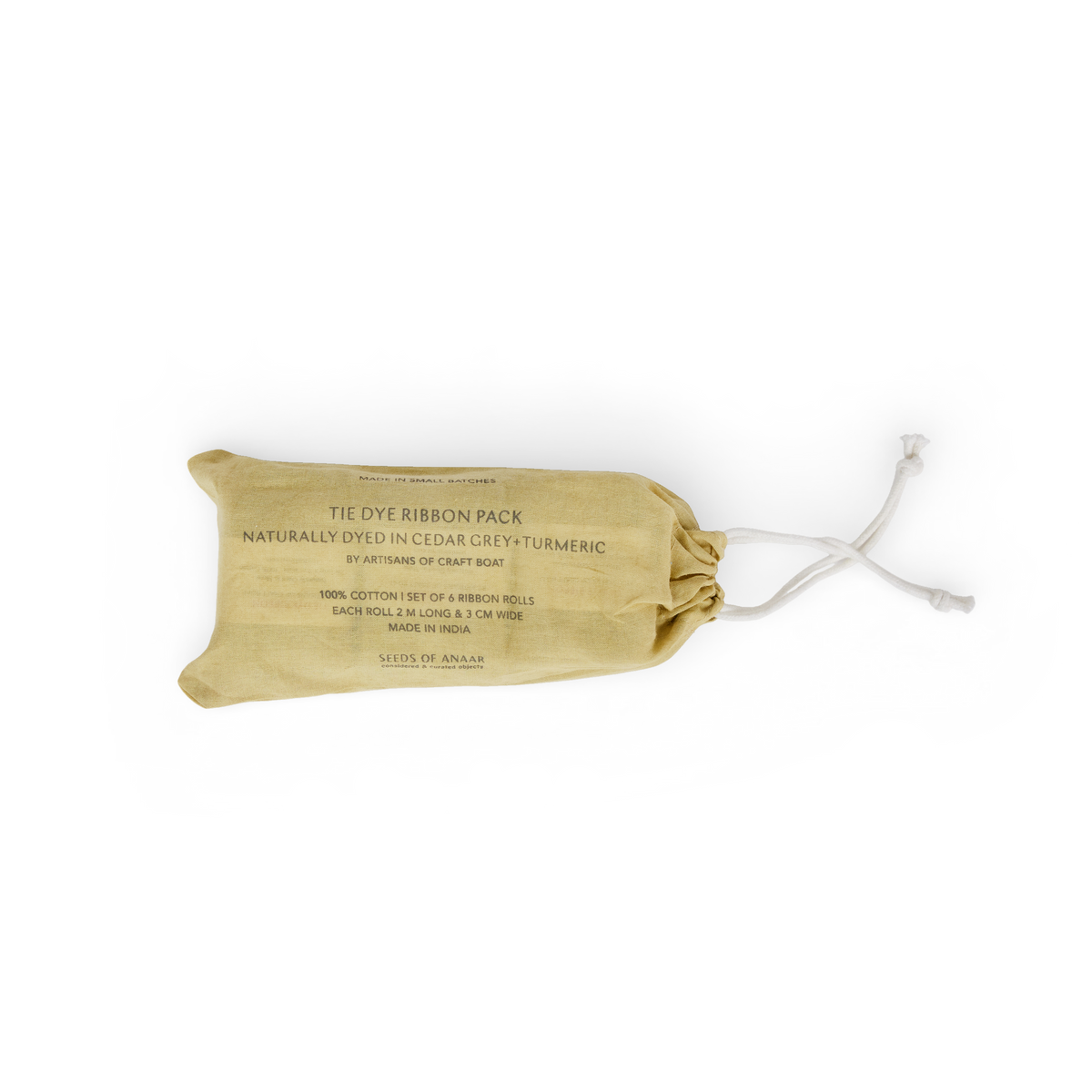 Moss – Natural Cotton Ribbon Pack (Set of 6)