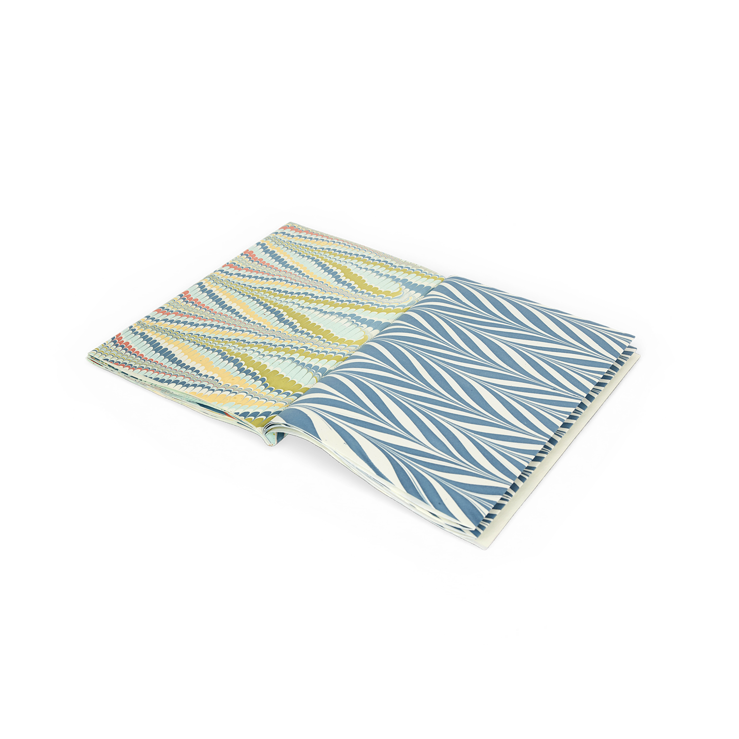 Ocean – Hand Marbled Wrapping Paper Set (23" x 31" sheets | Booklet size: 11" x 15")