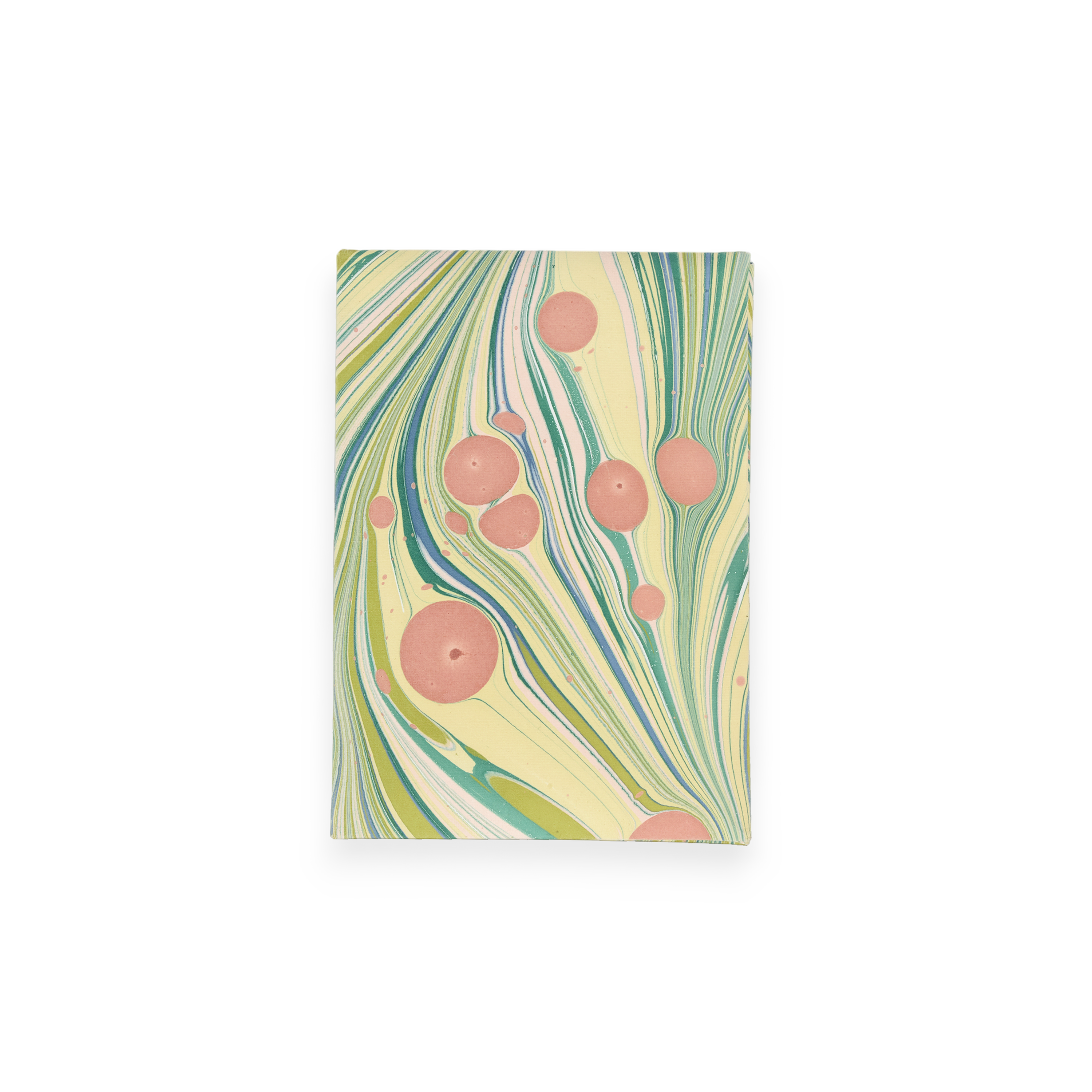 Meadow Swirl – Hand Marbled Greeting Card Folder Set (6” x 4” | 100% Recycled Cotton Paper)