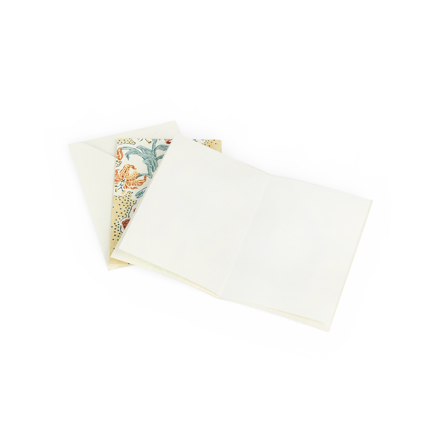 Earth Garden– Hand Printed Greeting Card Folder Set (6” x 4” | 100% Recycled Cotton Paper)