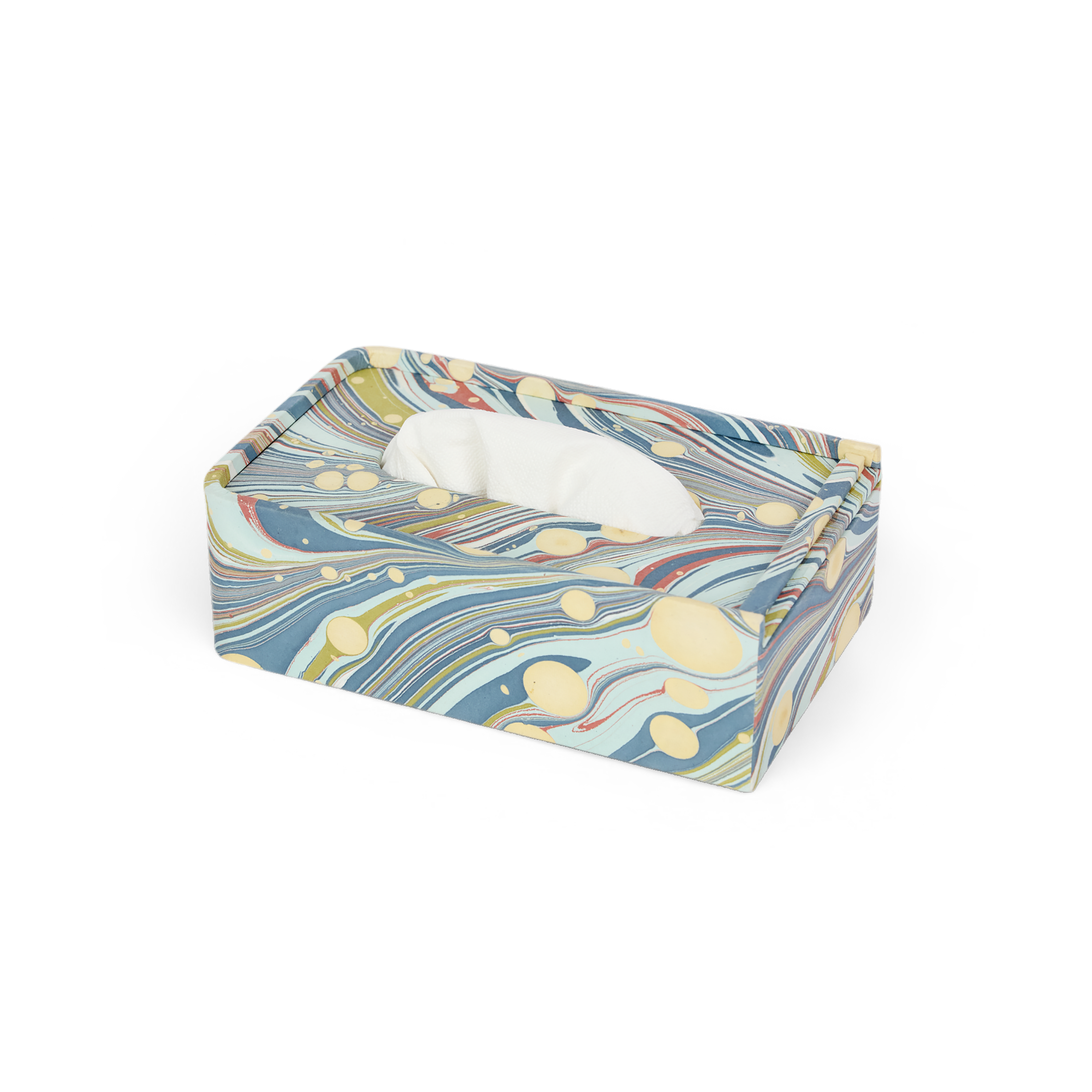 Ocean Swirl – Tissue Box Cover (5.25” W x 8.5” L x 2.75” H)