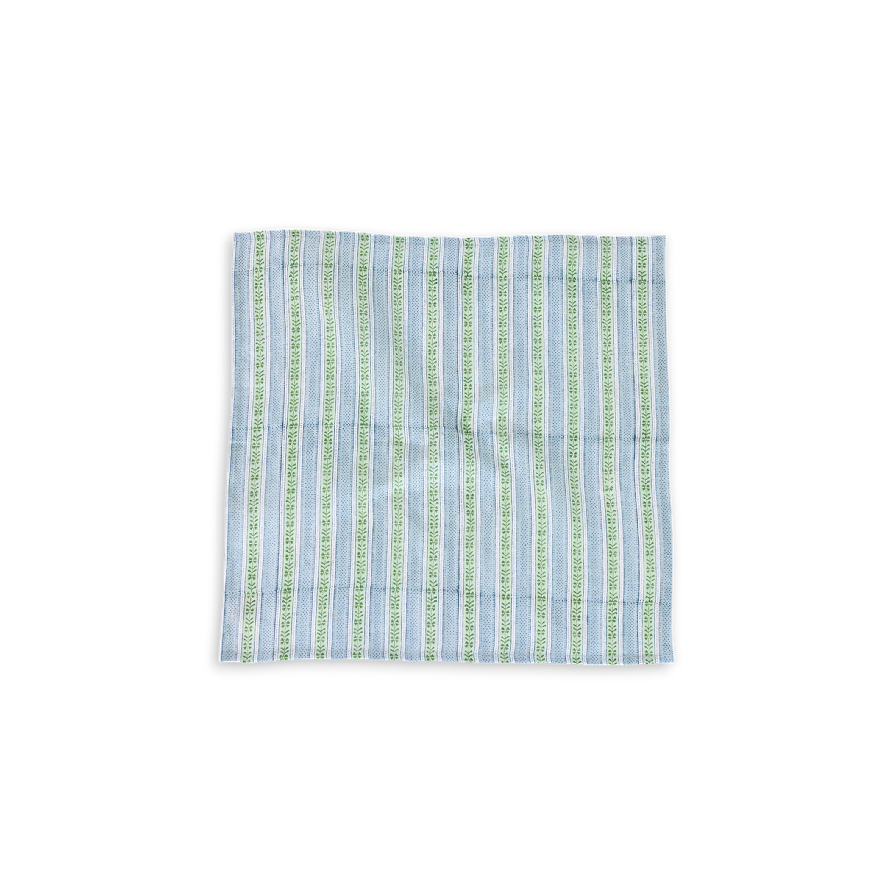 Sky Trail – Hand Block Printed Linen Napkin (Set of 2) (18" x 18")