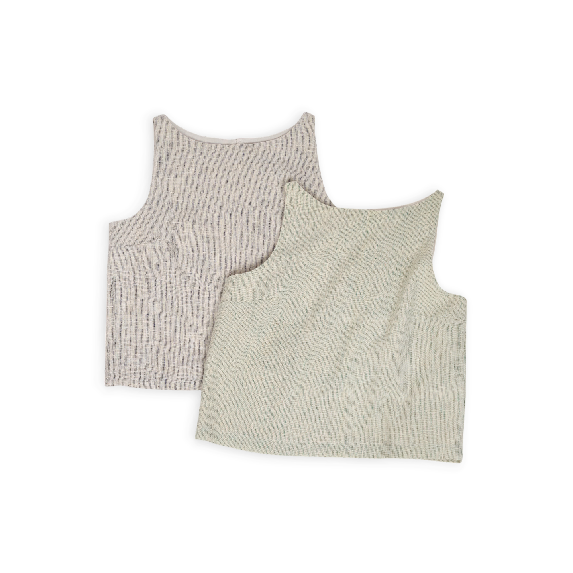 Nama Top – Kala Cotton Handwoven Stripe Top (Sleeveless | Natural Indigo Pinstripes | Sizes S–L)
