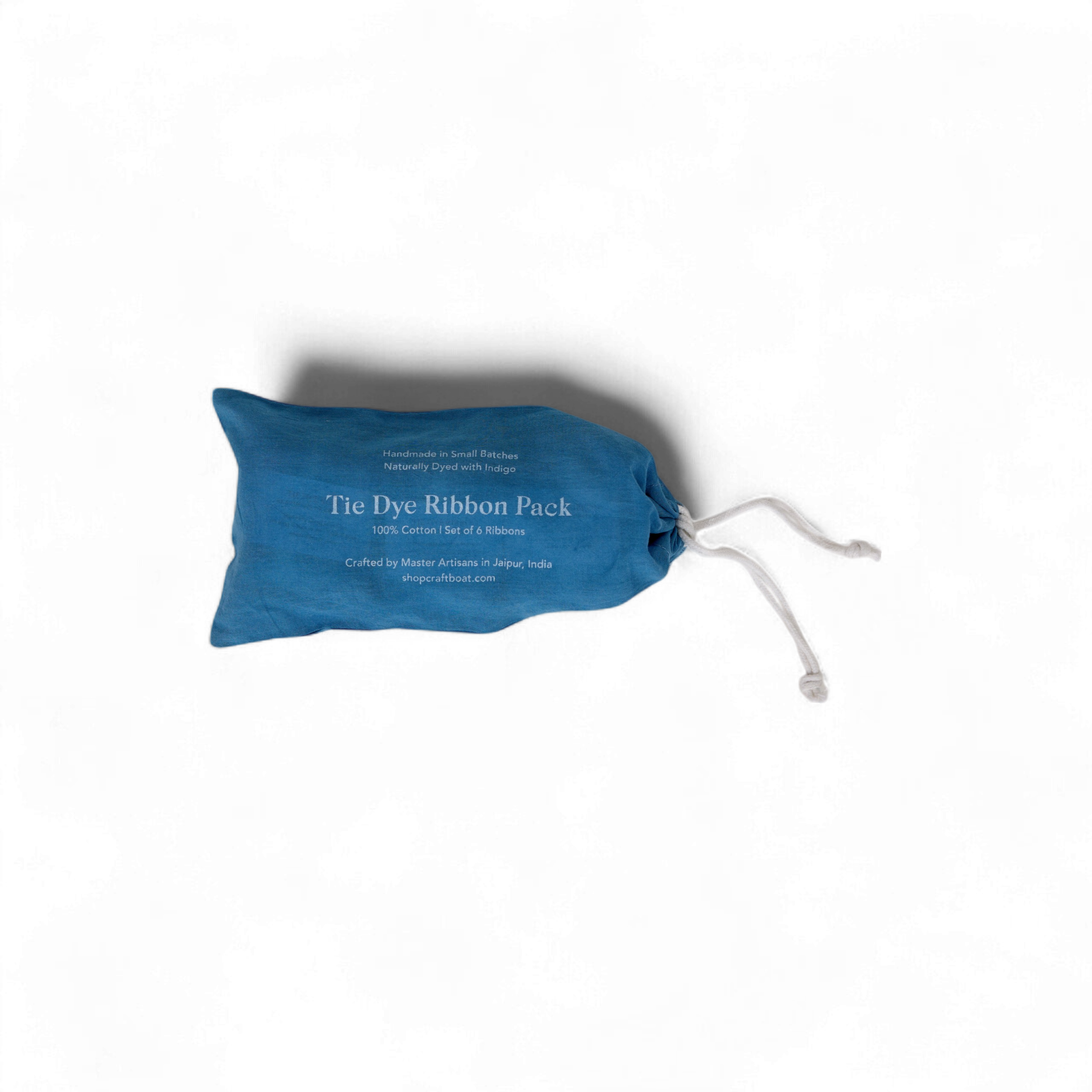 Indigo - Natural Cotton Ribbon Pack (Set of 6)