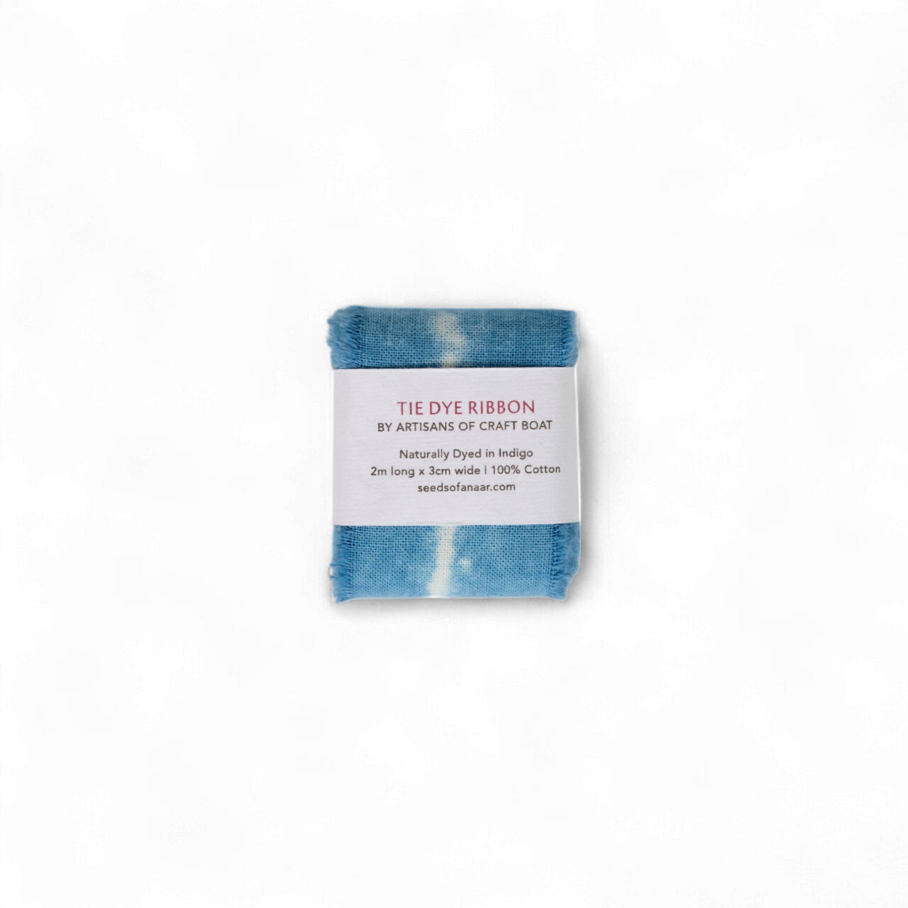 Indigo - Natural Cotton Ribbon Pack (Set of 6)