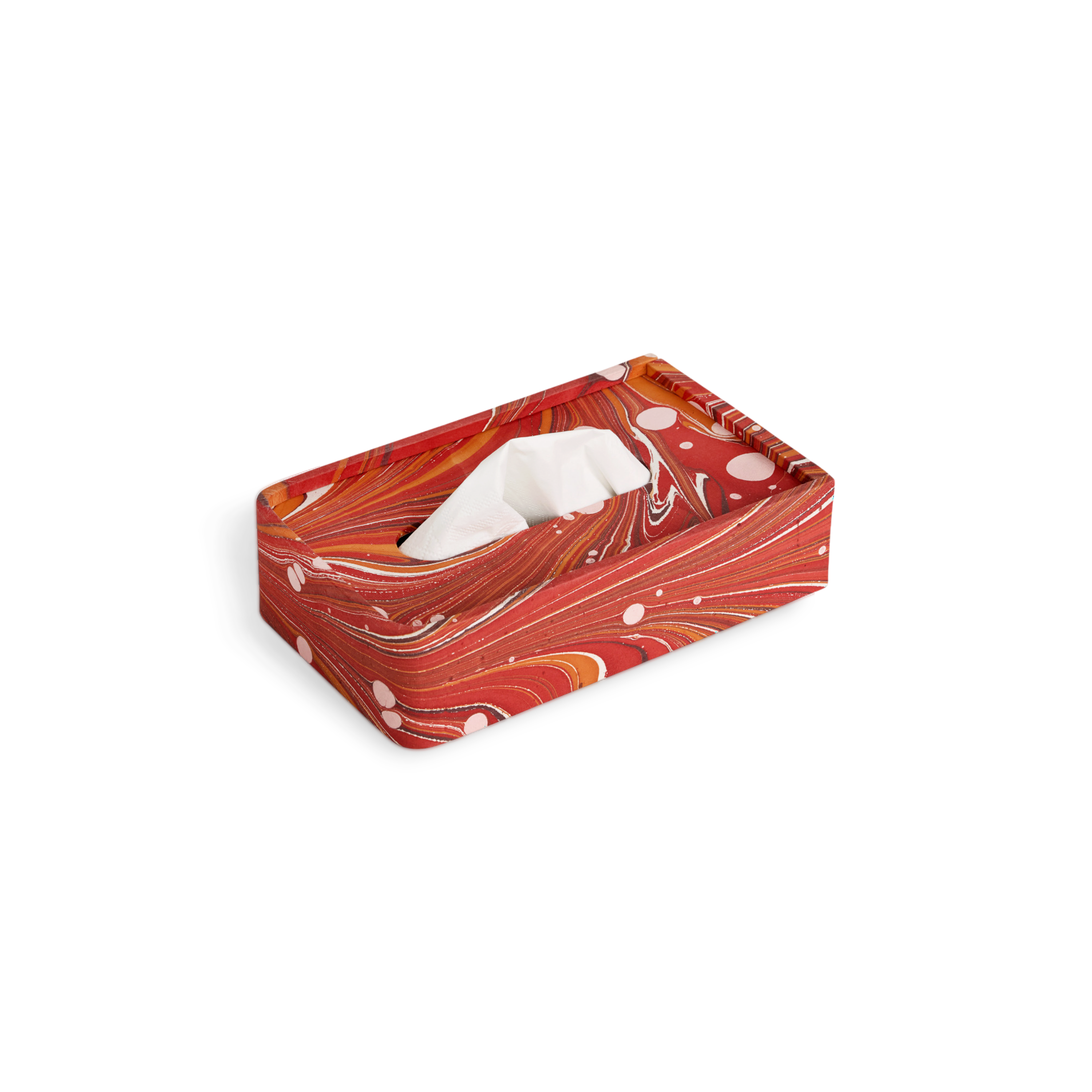 Terracotta Swirl – Tissue Box Cover (5.25” W x 8.5” L x 2.75” H)
