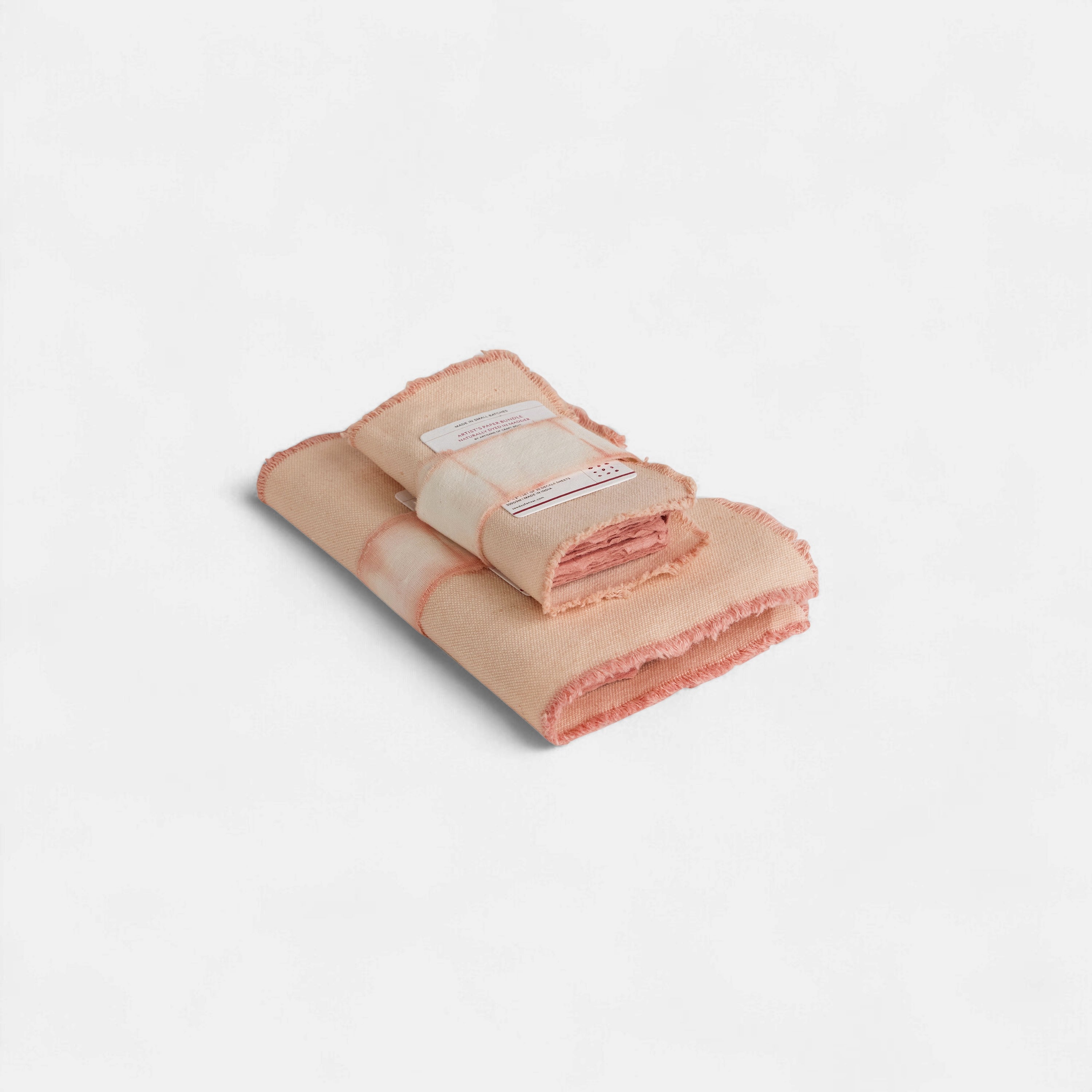 Madder– Handmade Recycled Cotton Paper Set Large (6'' x 4'') (Pack of 30)