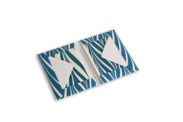Ocean Curl – Hand Marbled Greeting Card Set (6
