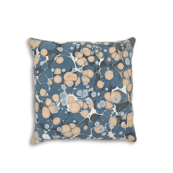 Ink Stone – Hand Marbled Cotton Cushion Cover (18