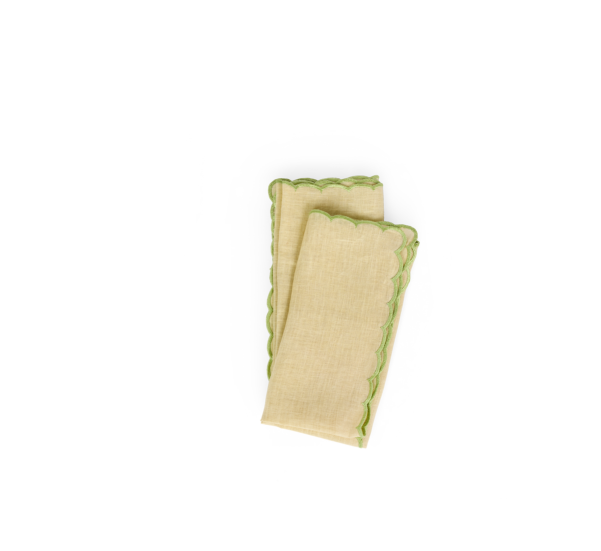 Lemon Grove – Naturally Dyed Linen Napkin (Set of 2) 18" x 18"