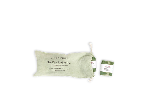 Sage - Natural Cotton Ribbon Pack (Set of 6)