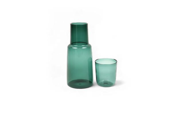 Forest Haze – Handcrafted Borosilicate Carafe Set (10