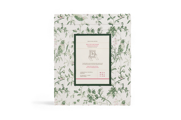 Bagh Parrot – Hand Block Printed Wall Picture Frame (12