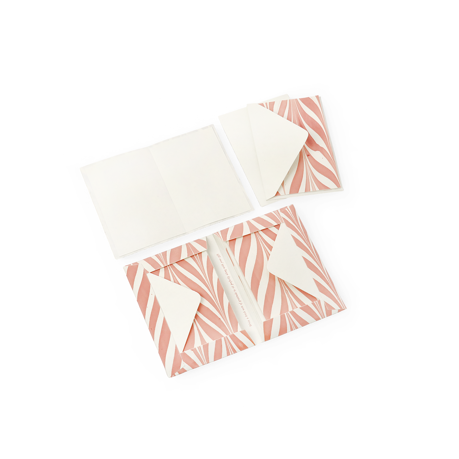 Blush Amour – Block Printed Greeting Card (6” x 4” | 100% Recycled Cotton Paper)