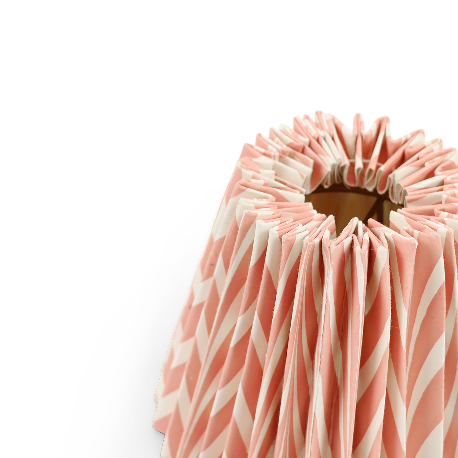 Blush Amour – Hand Marbled Pleated Lampshade (5.5" H x 6.75" W x 3.5" Ø.)