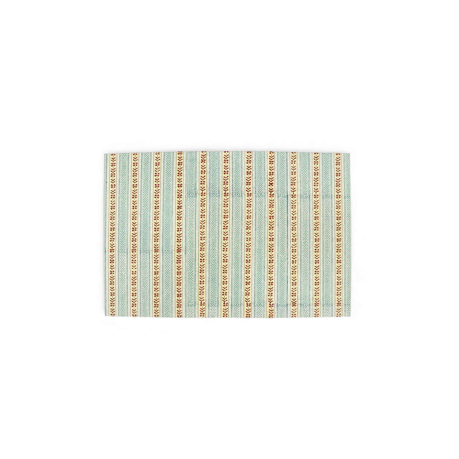 Sage Vine – Hand Block Printed Collapsible Basket (9.5" x 9.5" x 10.5")