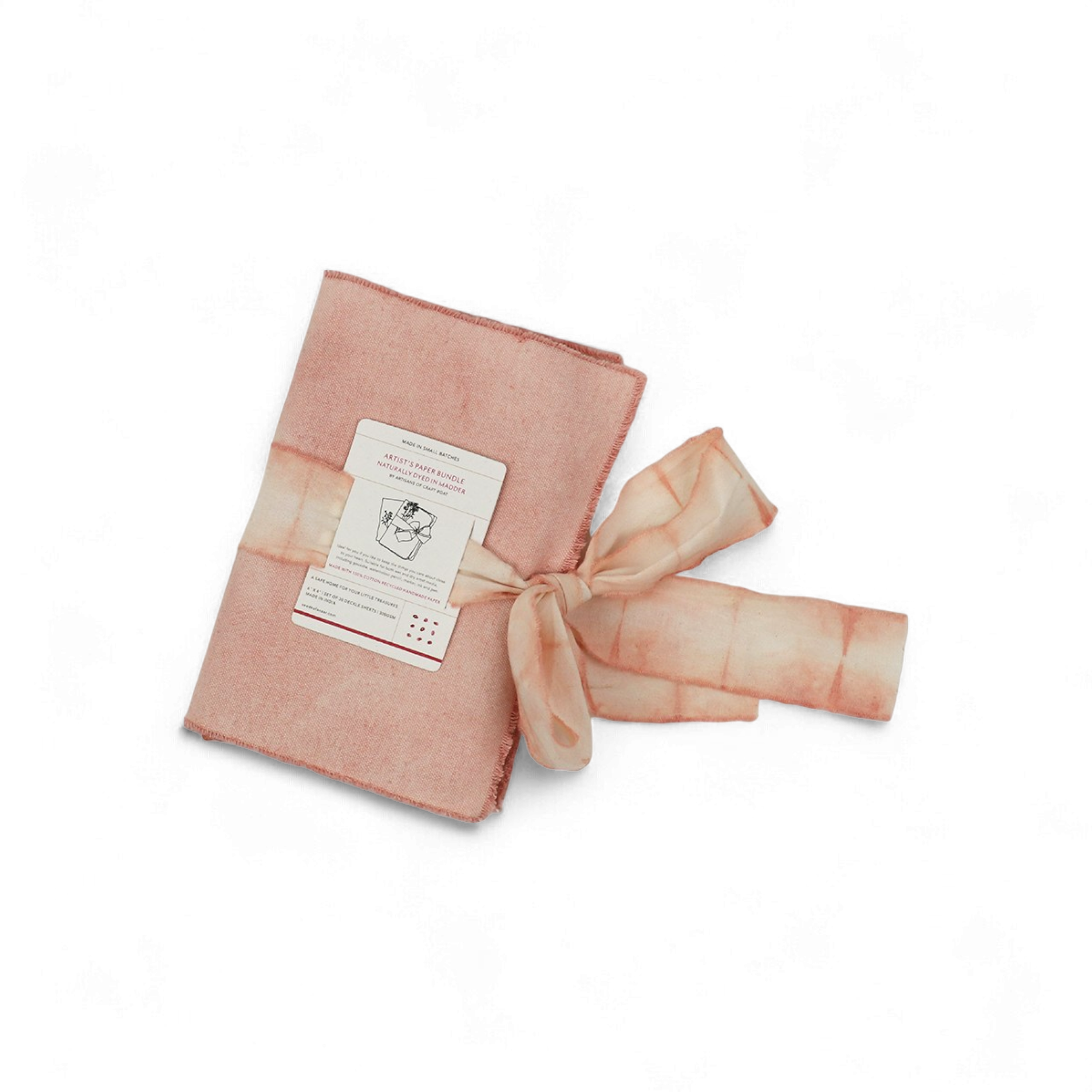 Madder– Handmade Recycled Cotton Paper Set Large (6'' x 4'') (Pack of 30)