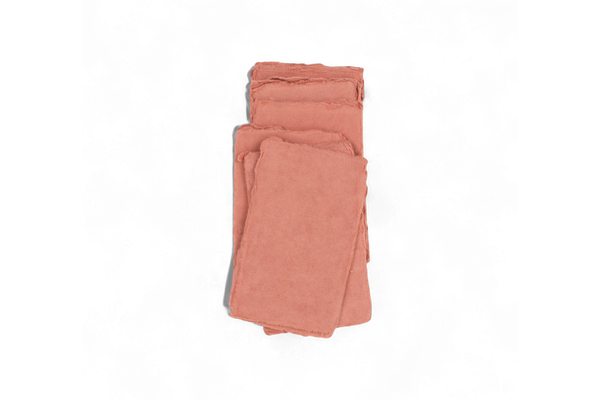 Madder– Handmade Recycled Cotton Paper Set Small (3