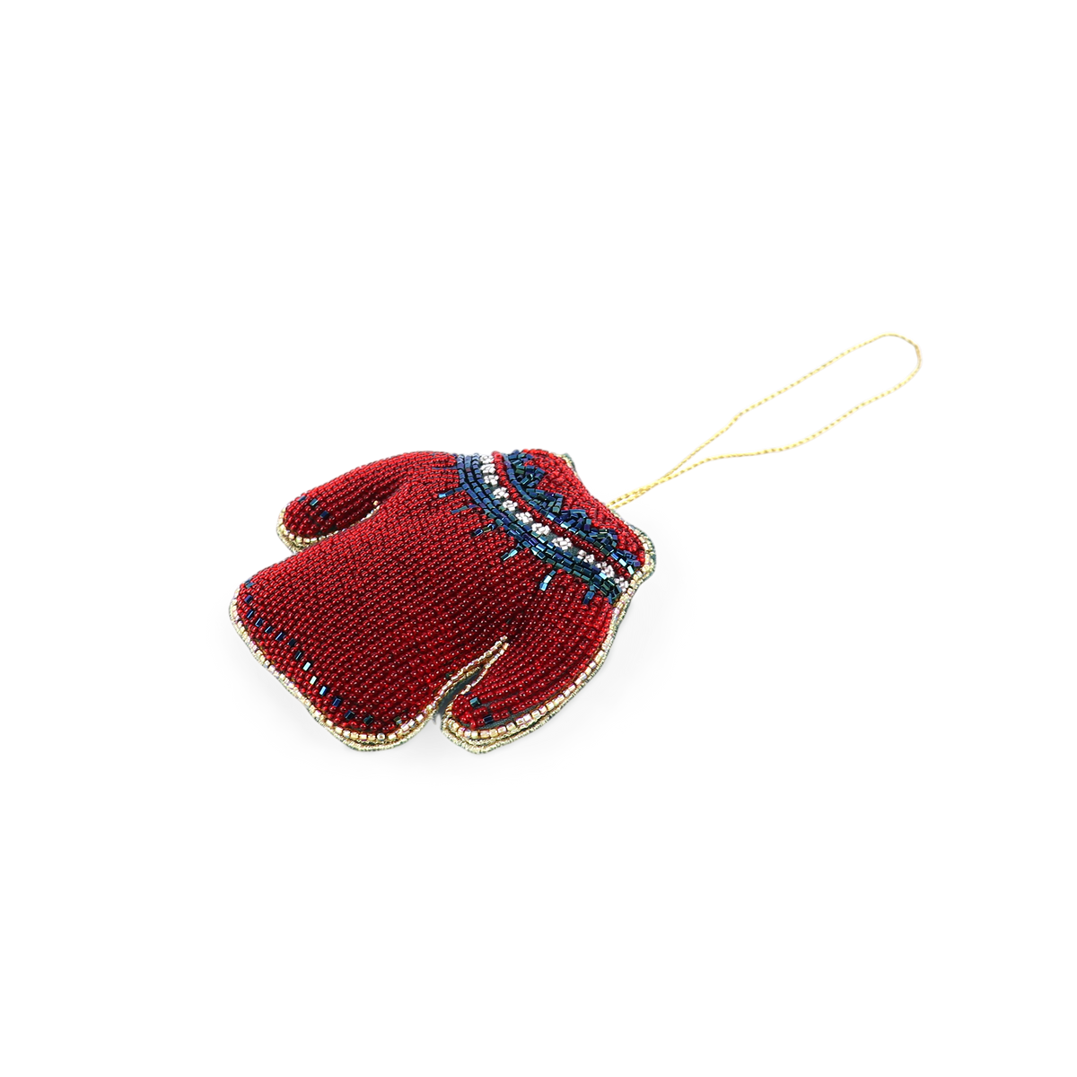 Cozy Sweater – Hand Embroidered Christmas Ornament (4.25" × 4.25")