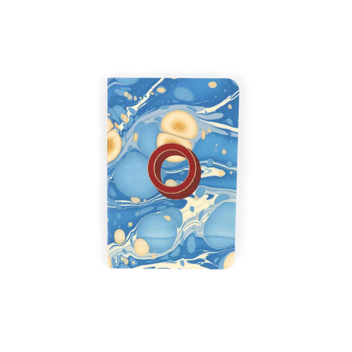 Alphabet Pocket Notebook – Hand-Marbled Notebook (5.5" W x 3.75" H)