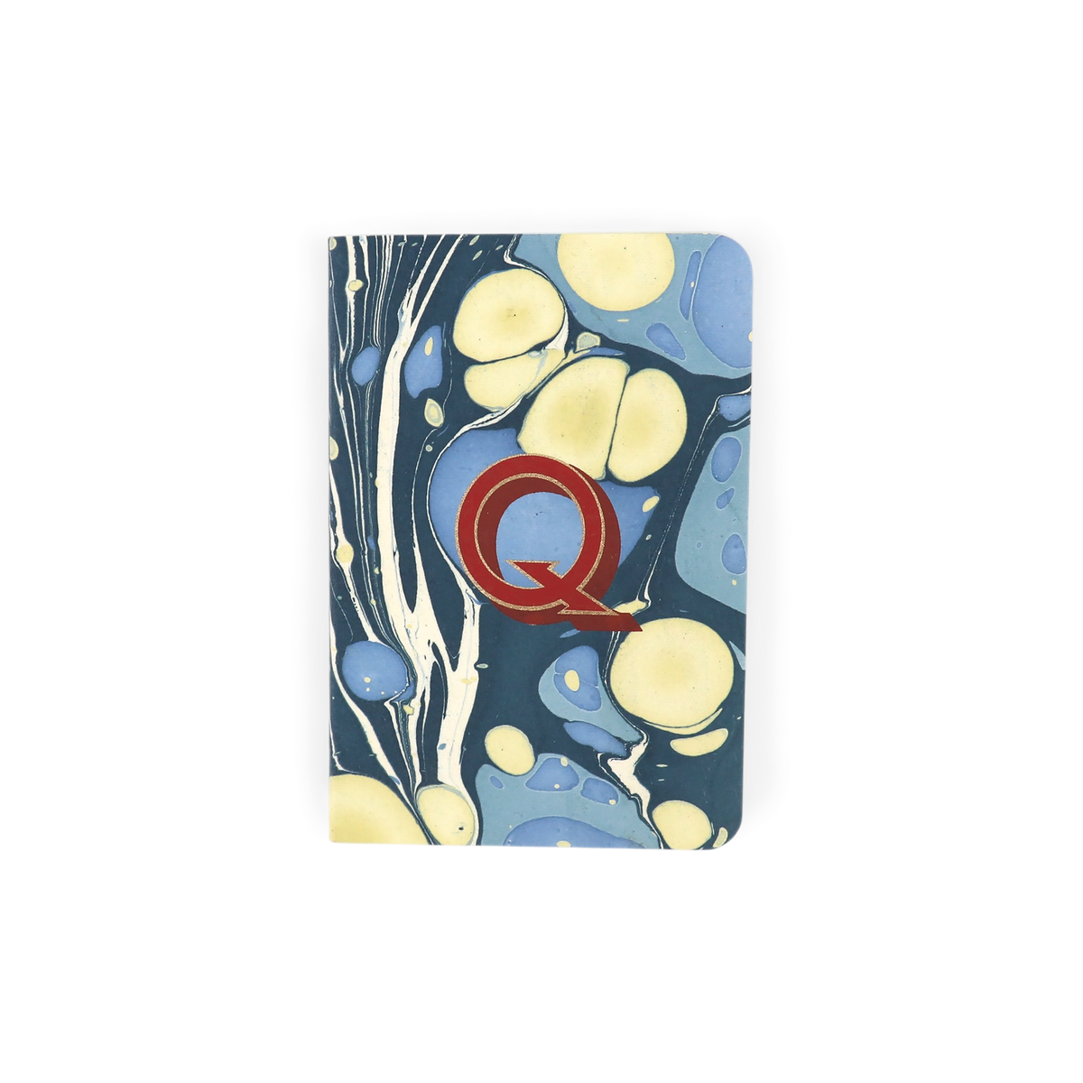 Alphabet Pocket Notebook – Hand-Marbled Notebook (5.5" W x 3.75" H)