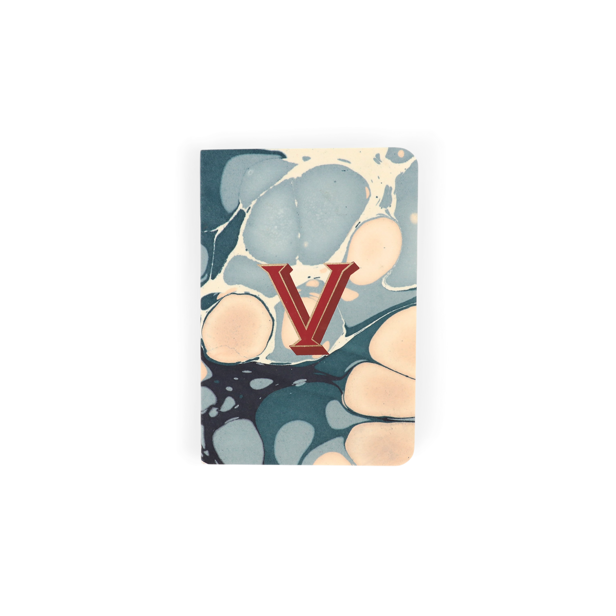 Alphabet Pocket Notebook – Hand-Marbled Notebook (5.5" W x 3.75" H)