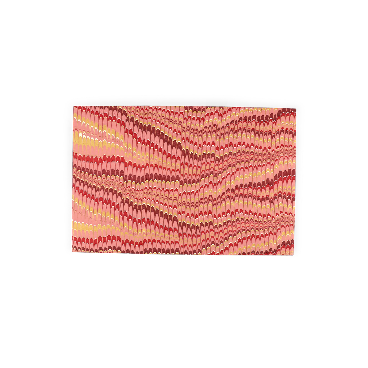 Garnet Red Mountain – Hand Marbled Collapsible Basket (9.5" x 9.5" x 10.5")