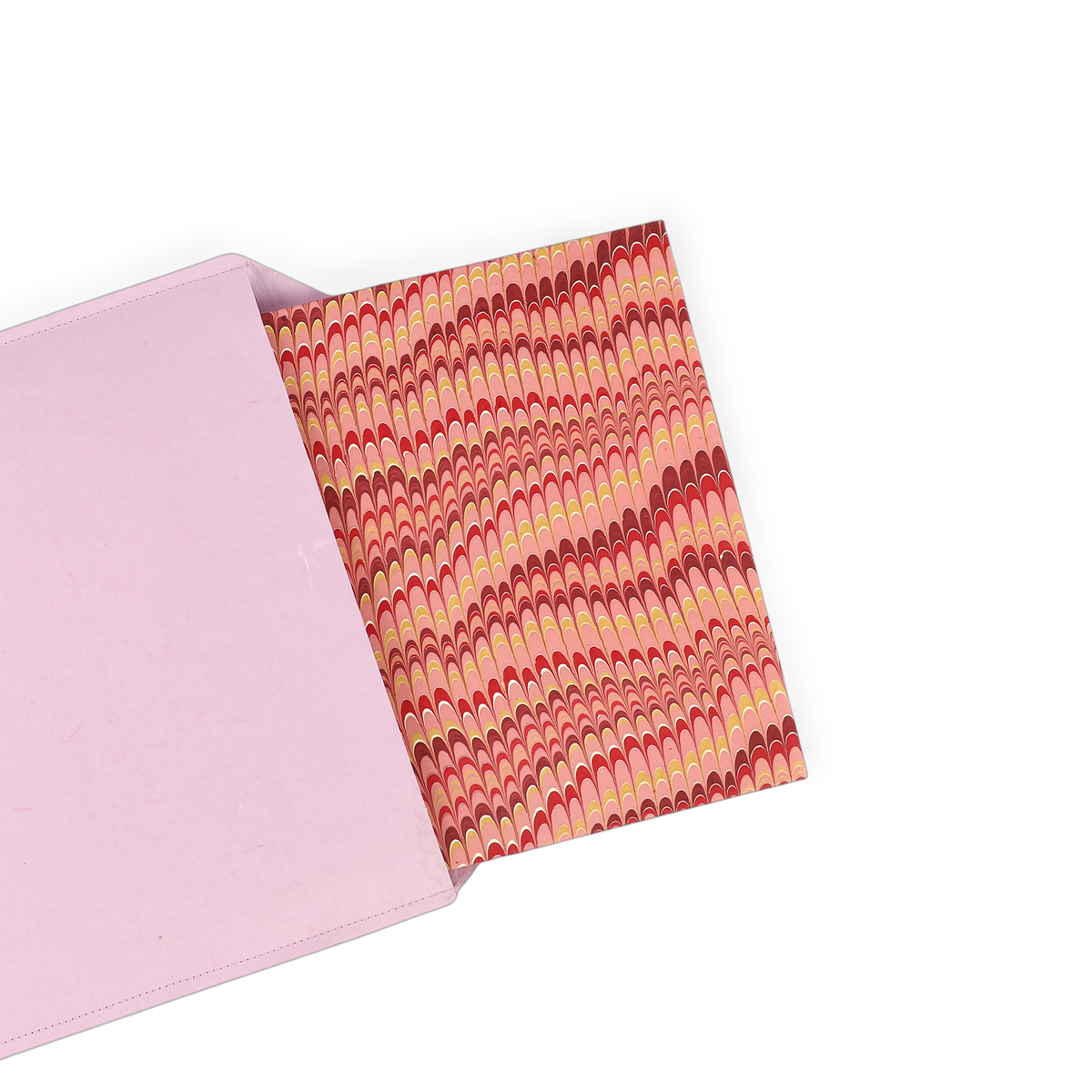 Garnet Red Mountain – Hand Marbled Collapsible Basket (9.5" x 9.5" x 10.5")