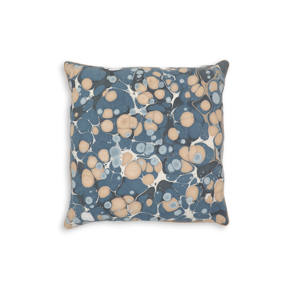 Ink Stone – Hand Marbled Cotton Cushion Cover (18