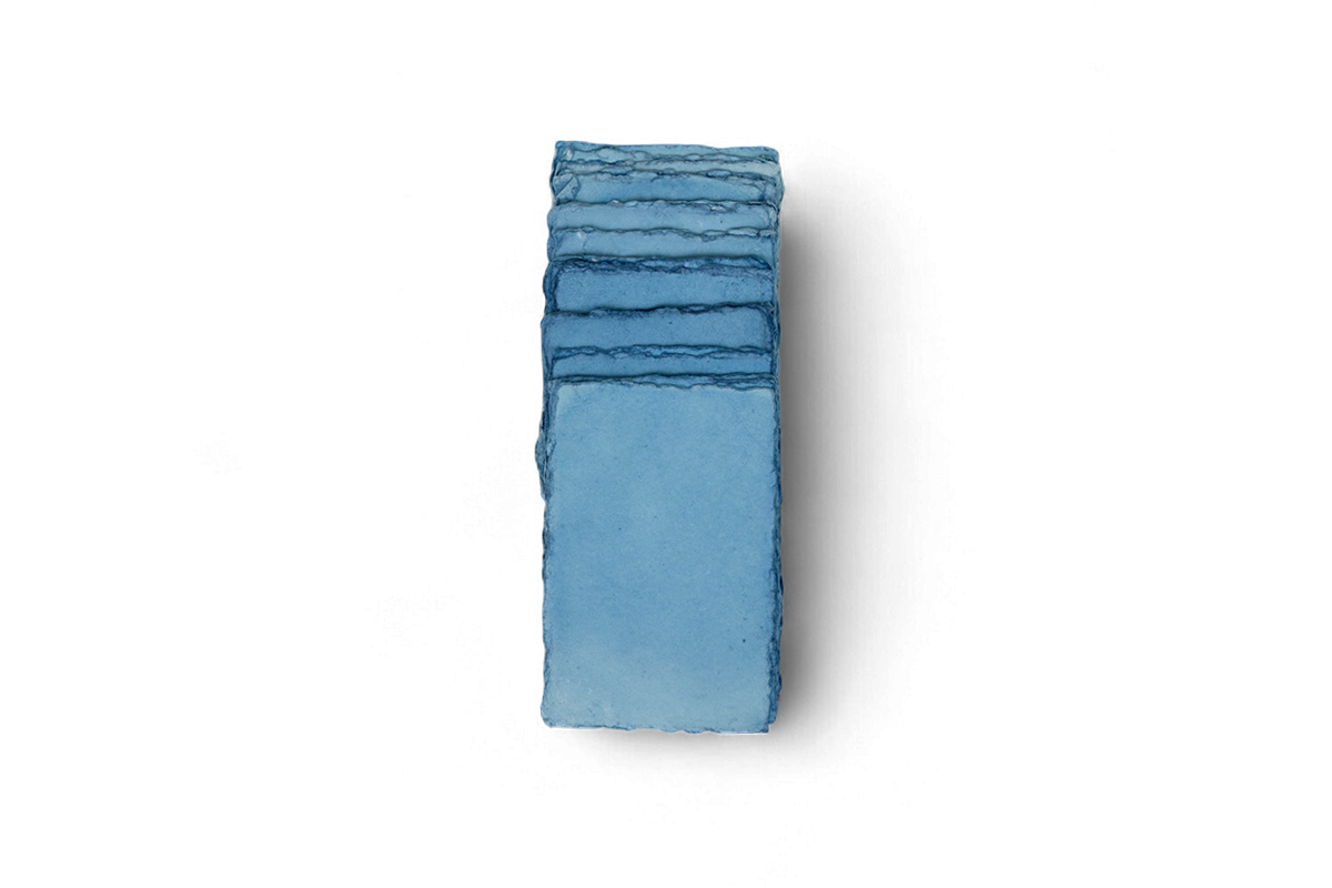 Indigo Deckle – Naturally Dyed Artist Paper Bundle - Large (6