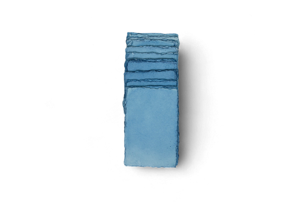 Indigo Deckle – Naturally Dyed Artist Paper Bundle - Large (6