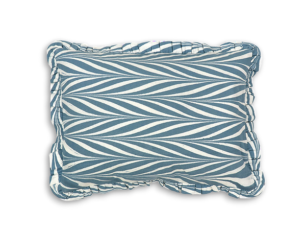 Indigo Ripple – Hand Marbled Cotton Pillow Cover (12