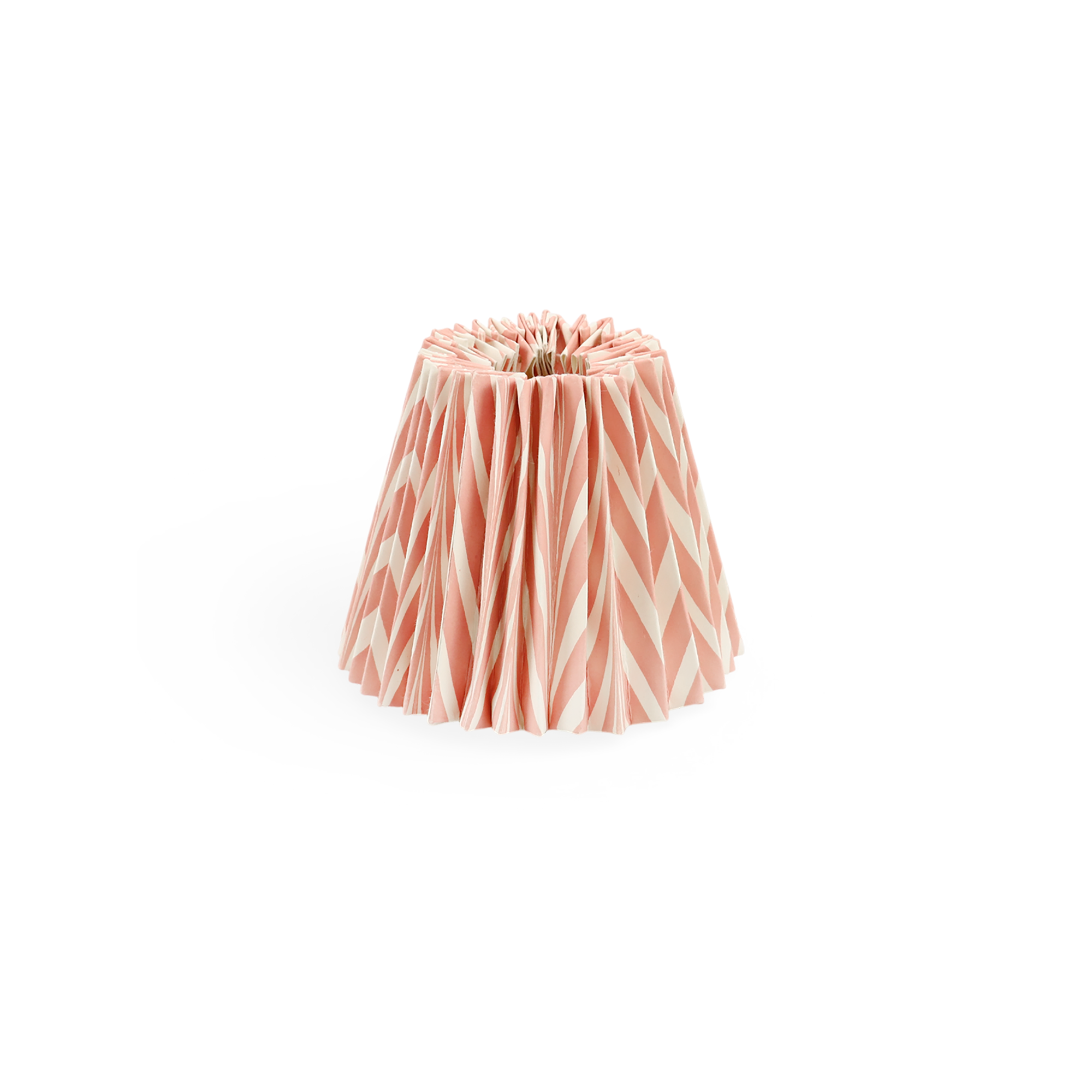 Blush Amour – Hand Marbled Pleated Lampshade (5.5" H x 6.75" W x 3.5" Ø.)