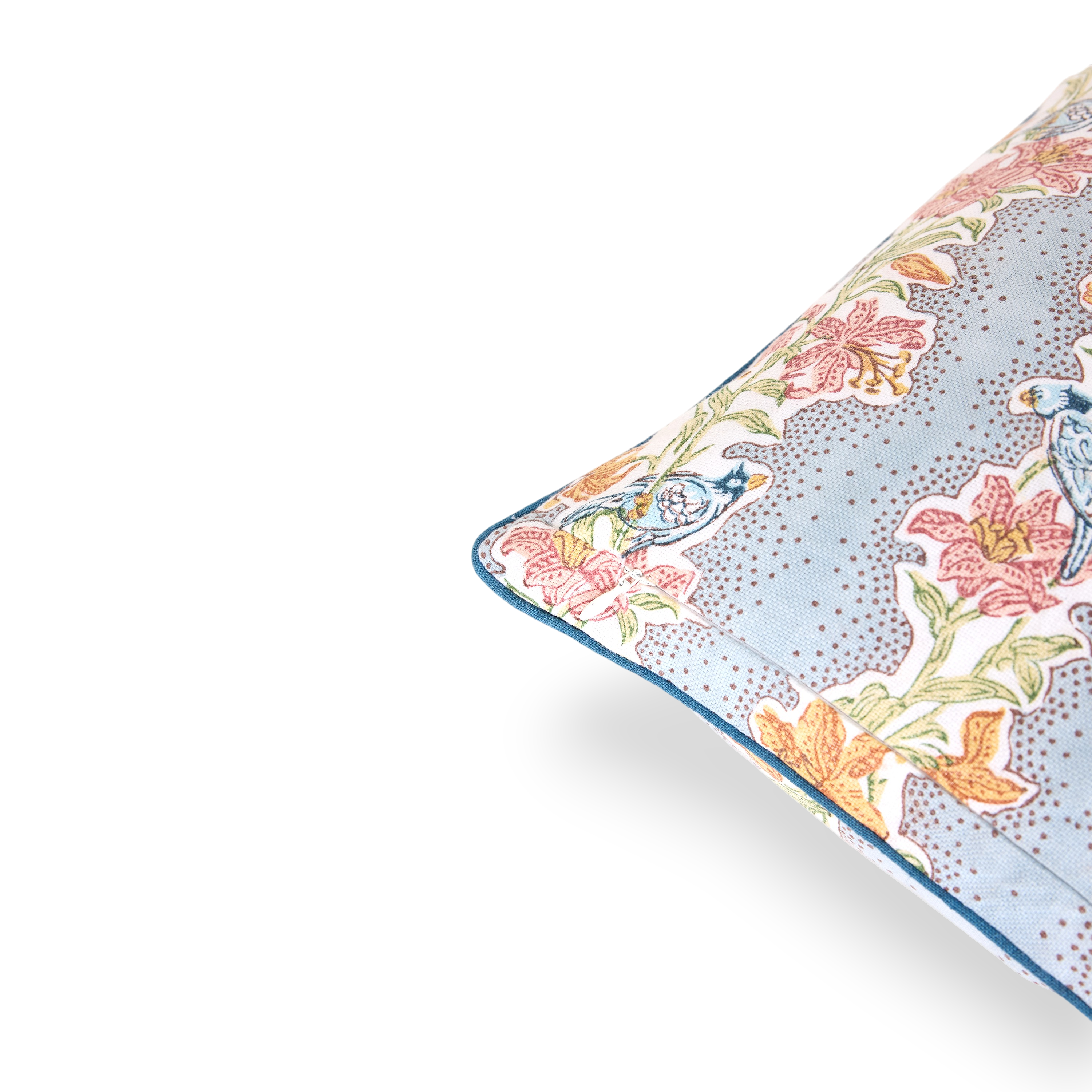 Sky Garden – Hand Block Printed Linen Pillow Cover (20" x 20")