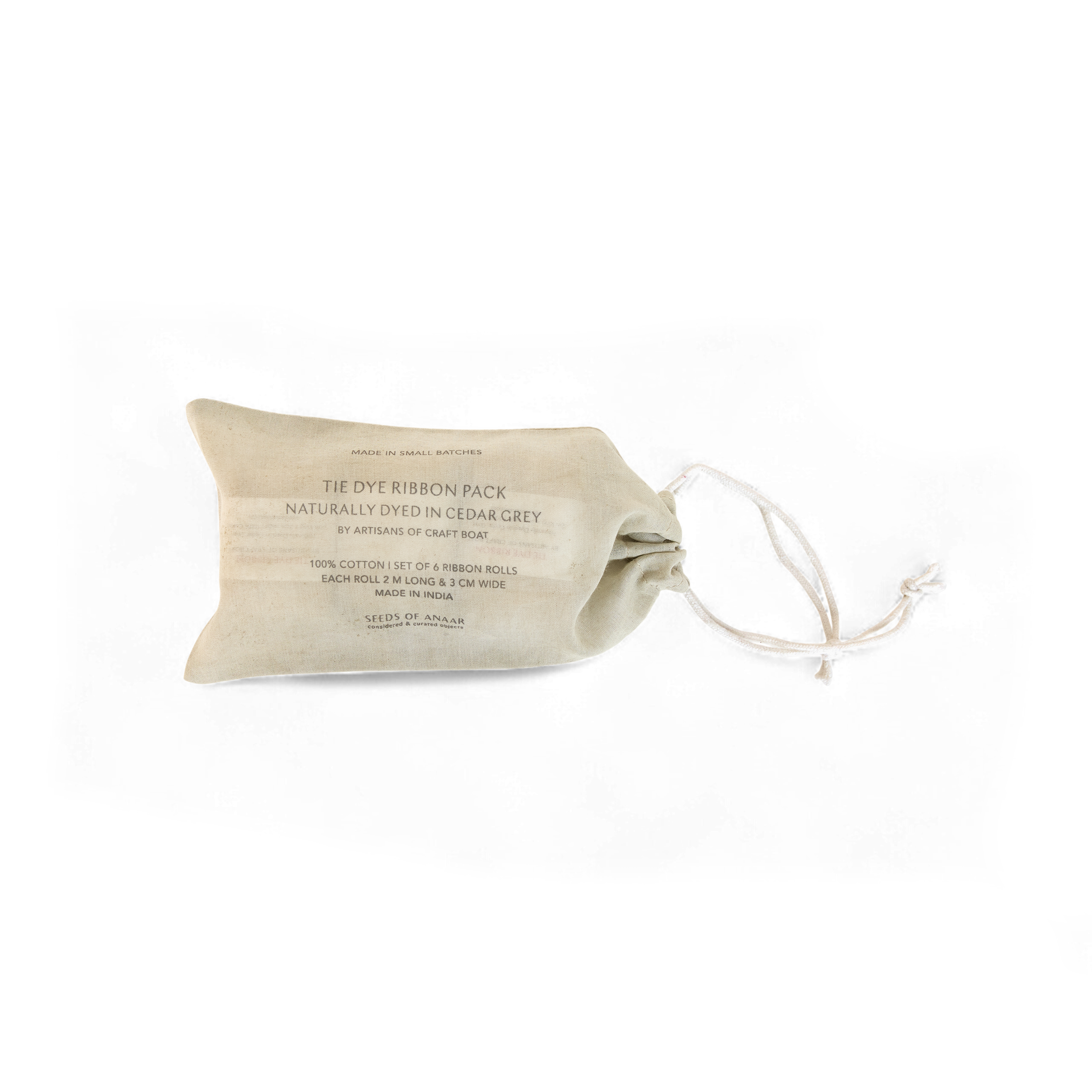 Cedar – Natural Cotton Ribbon Pack (Set of 6)