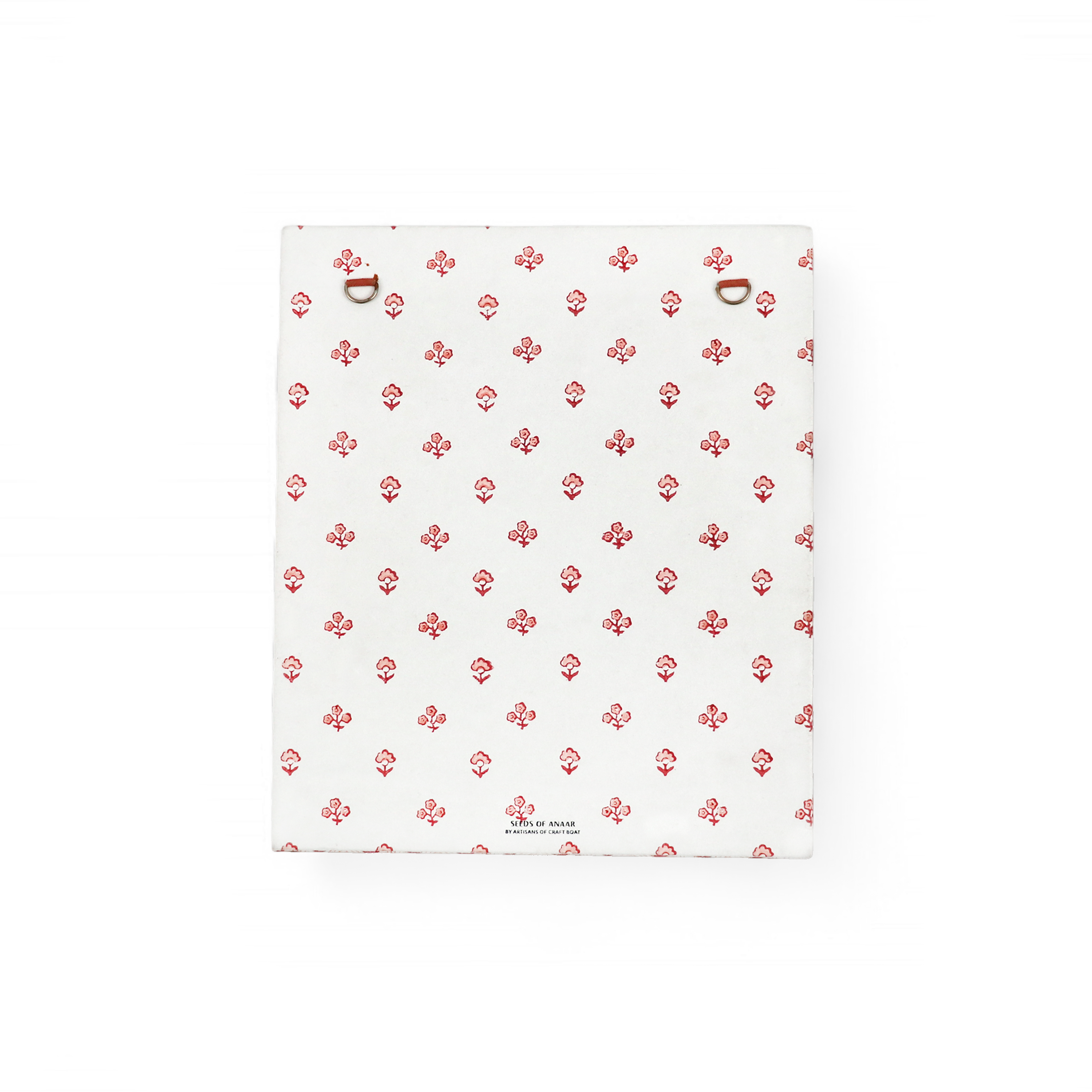 Noor Blush – Hand Block Printed Wall Picture Frame (12" x 10", fits 7" x 5" photo)